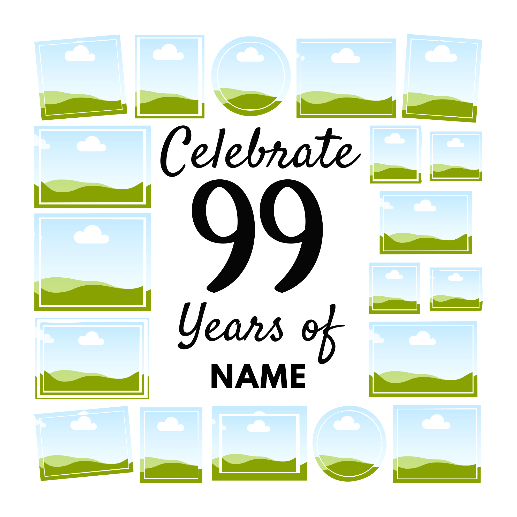  Birthday Memories Collage Frame