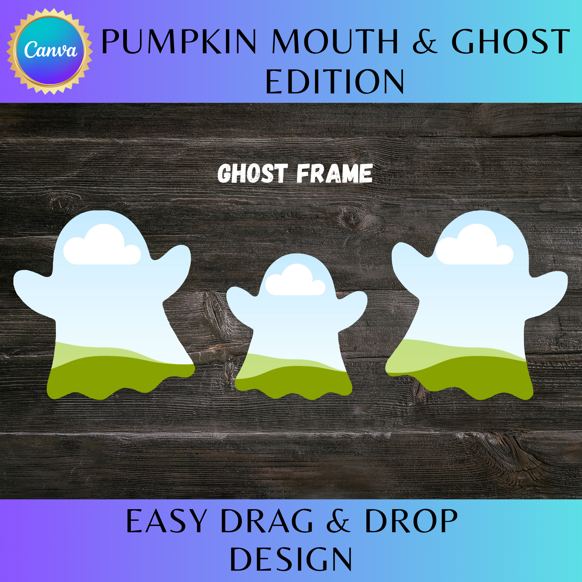 Spooky Smiles Frame | Pumpkin Mouth & Ghost Edition
