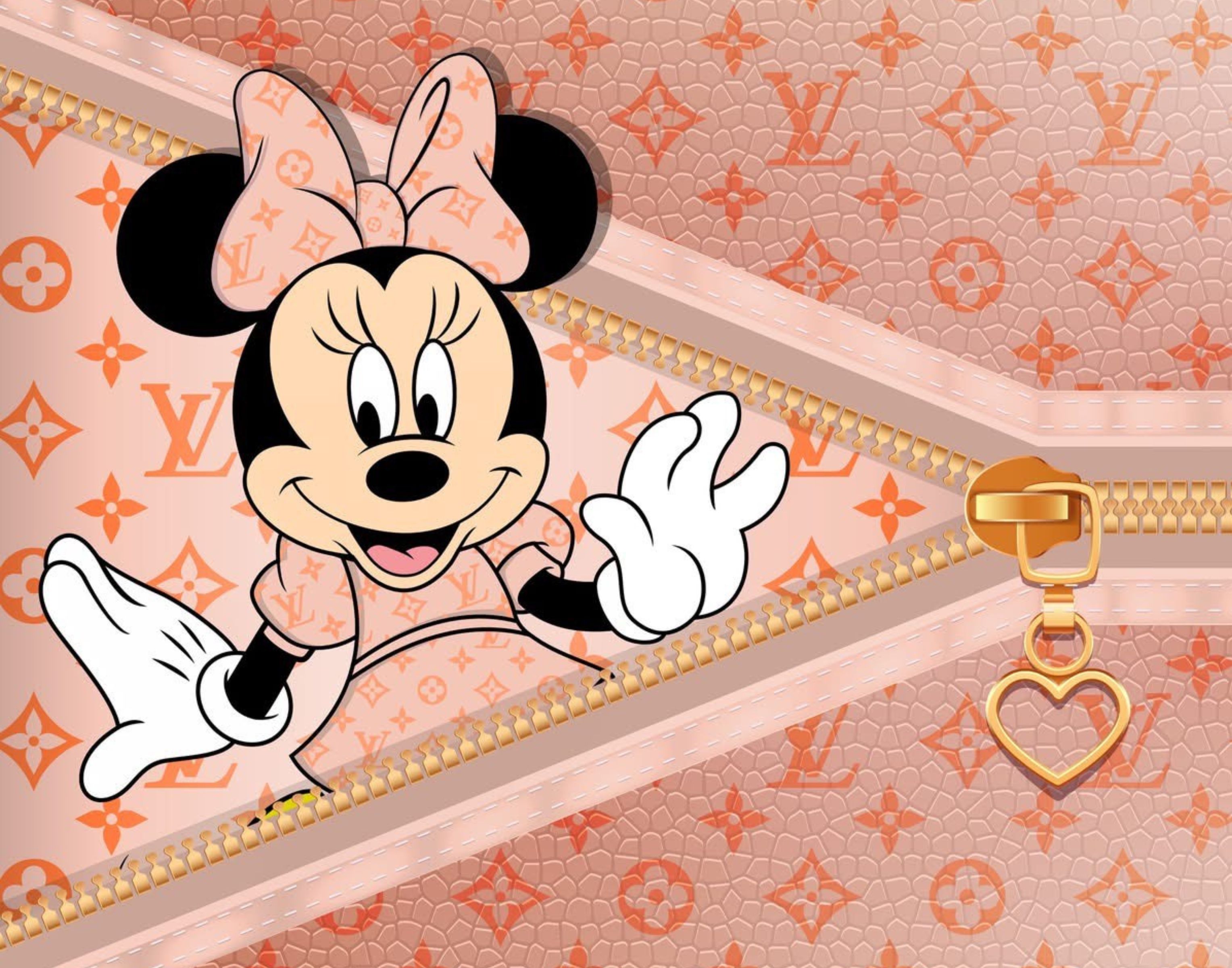 Mini Mouse x LV-Inspired Art Clip –  5 JPEG File
