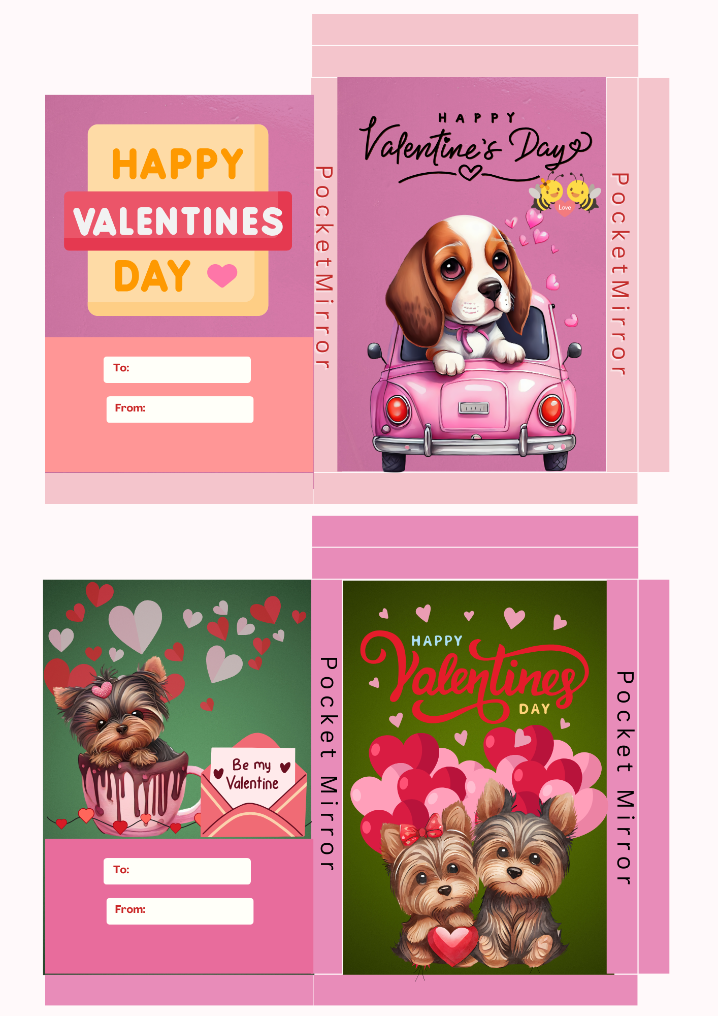 Pocket Mirror Template Bundle