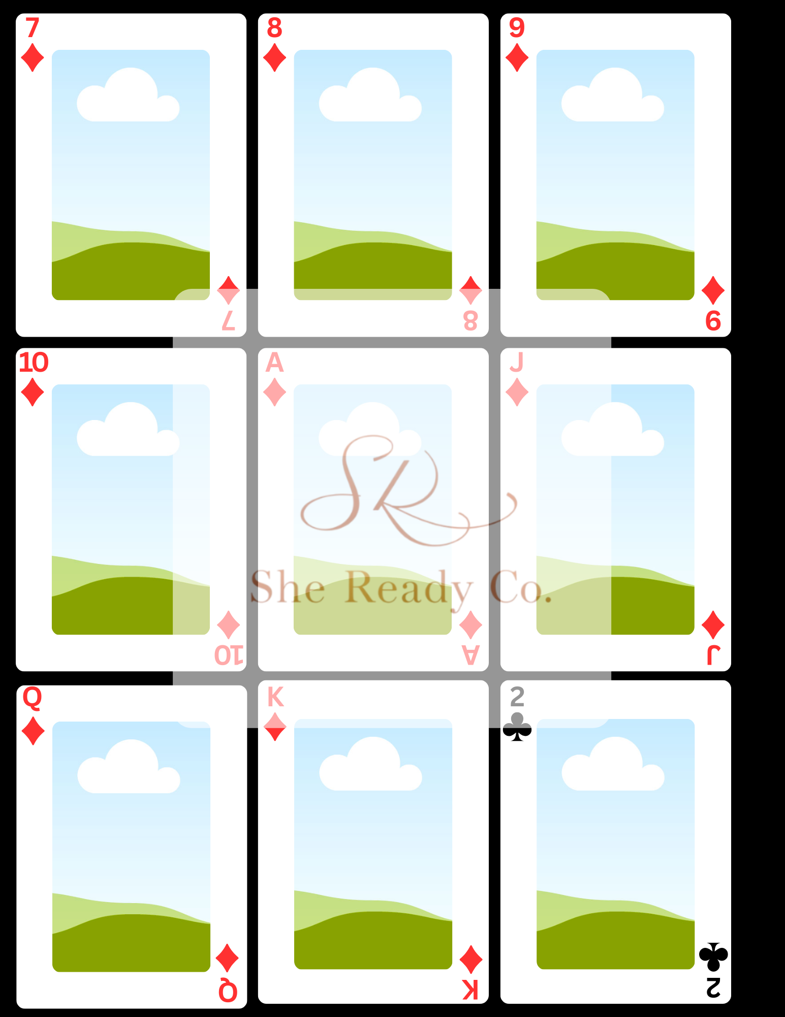 Editable Drag & Drop Playing Cards – 54 Card Template