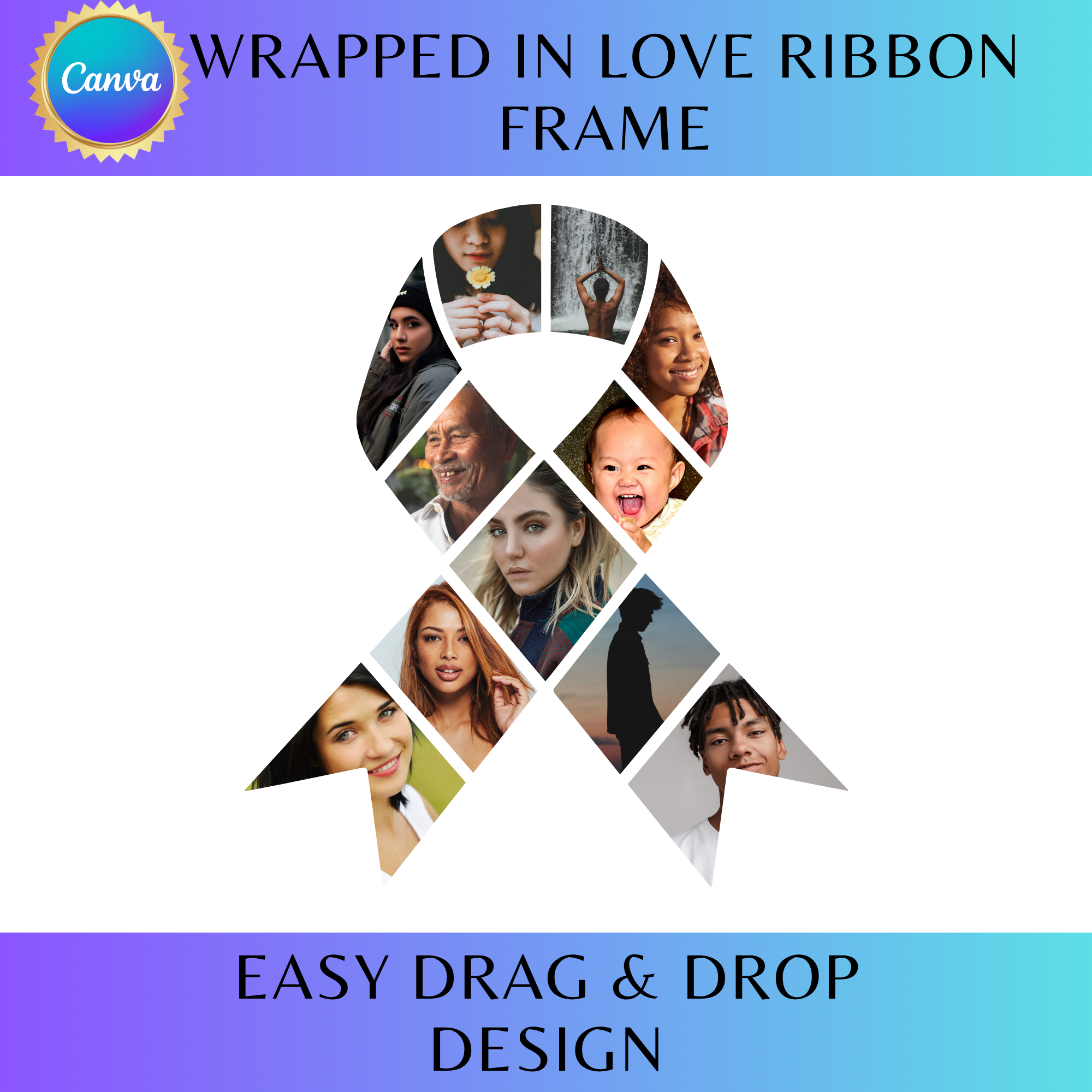 Wrapped in Love Ribbon Frame