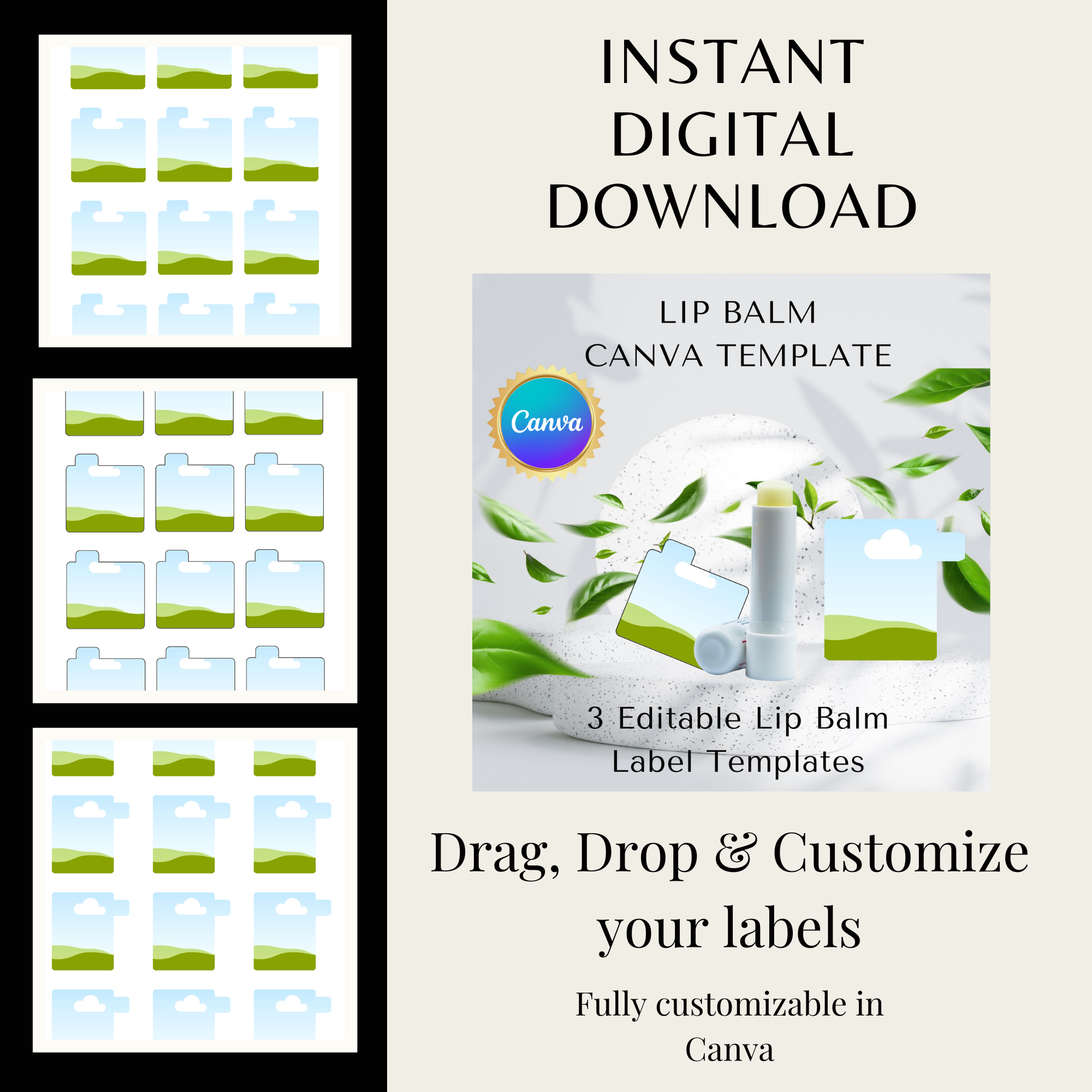 Custom Lip Balm Label Templates – Drag, Drop & Design 