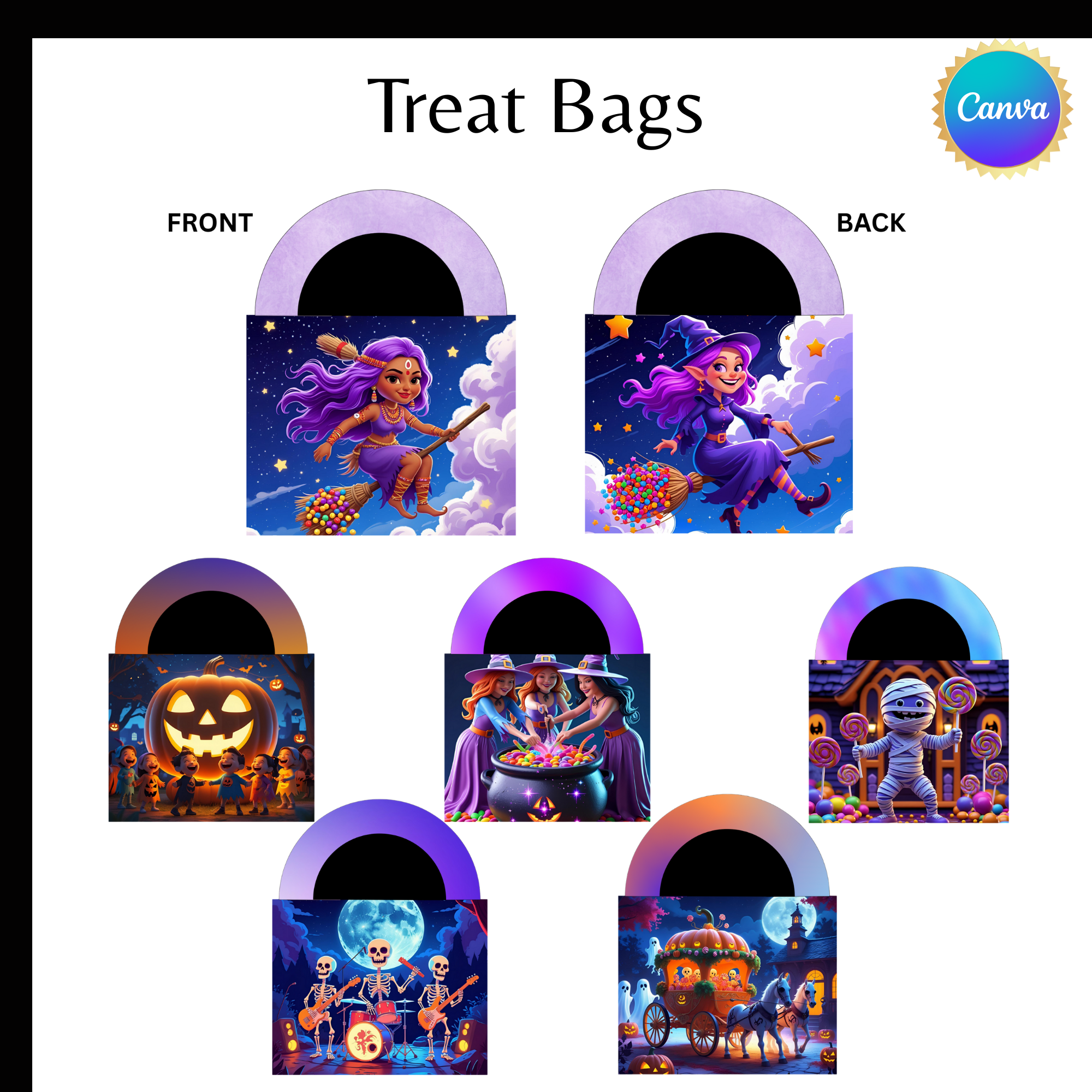 Halloween Party Vibes Bundle – Bingo Cards, Keychains, Party Hats & Party Bags