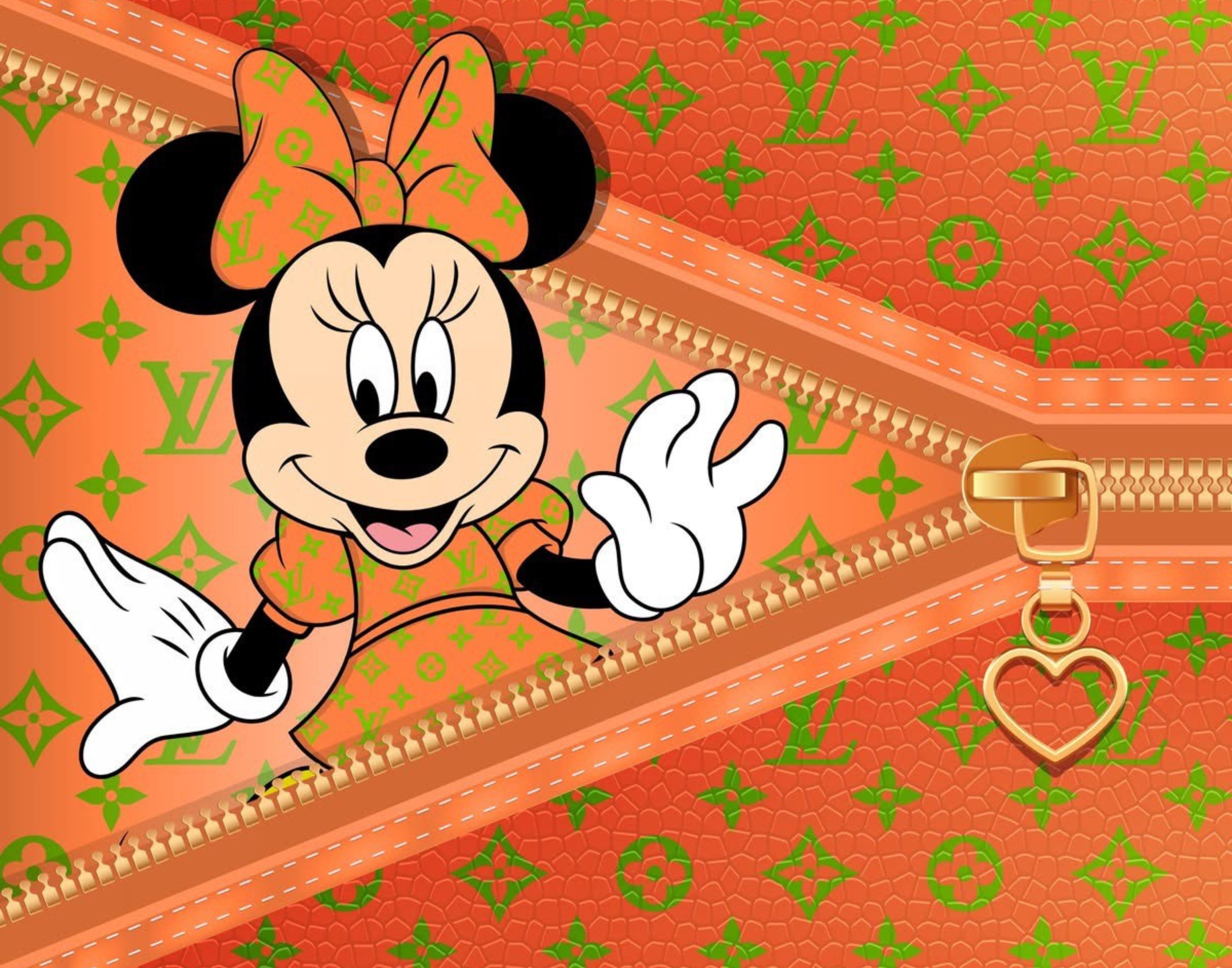 Mini Mouse x LV-Inspired Art Clip –  5 JPEG File