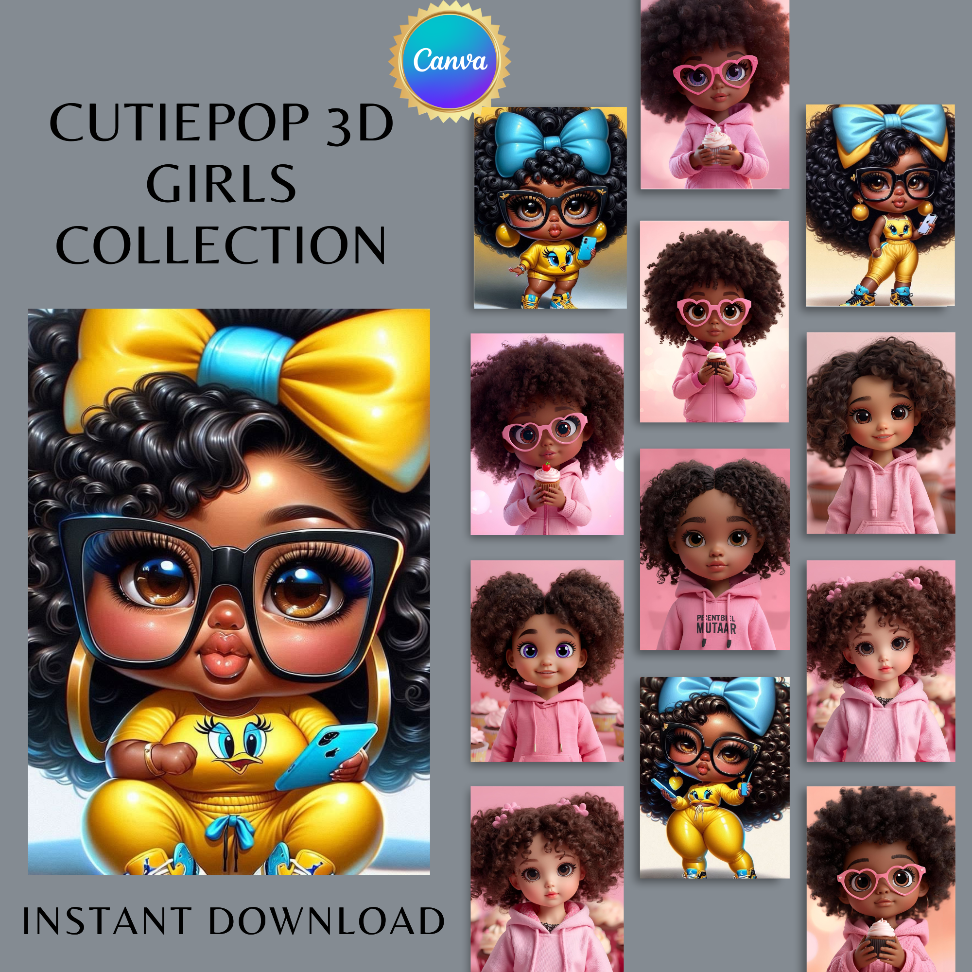 CutiePop 3D Girls Collection