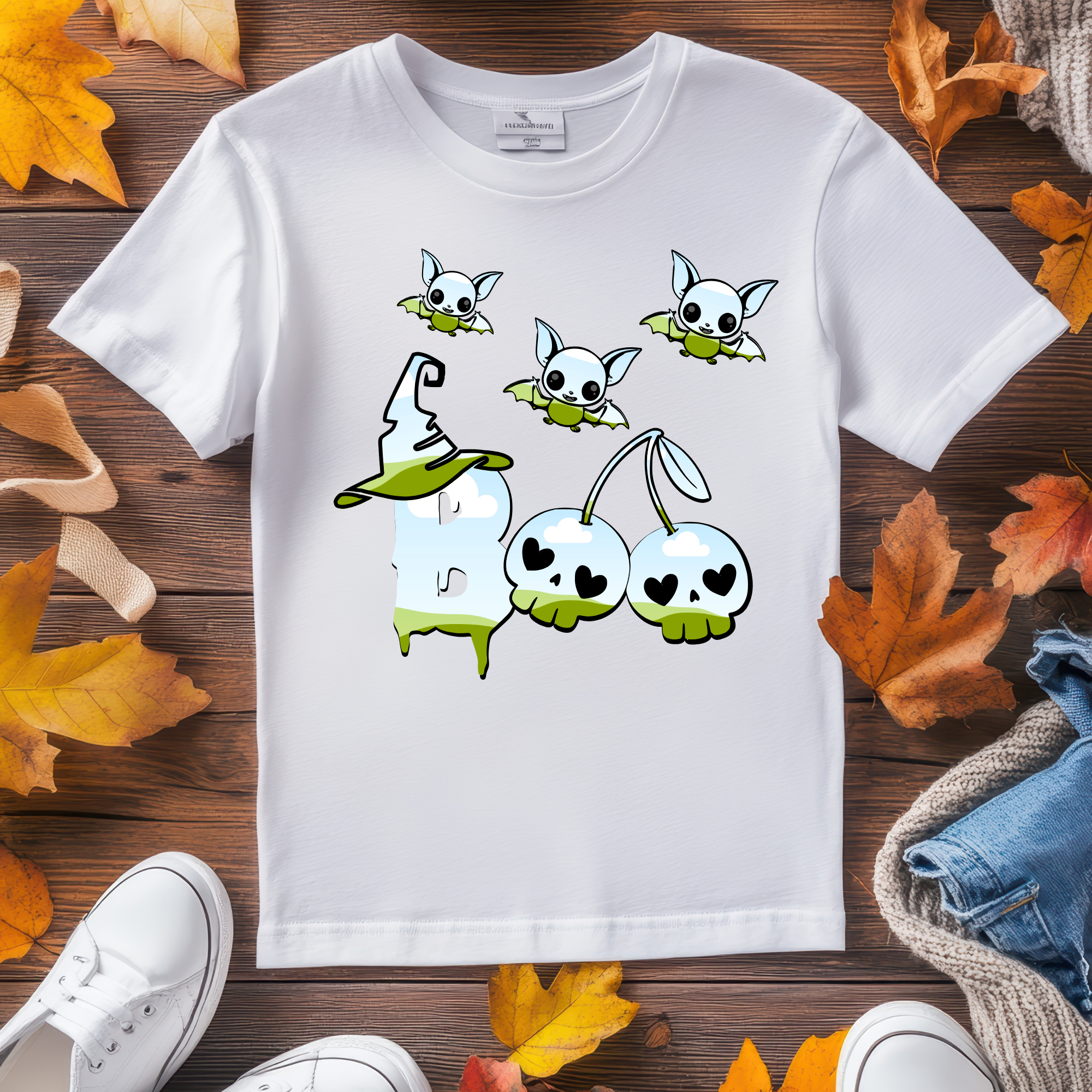 Spooky Boo Bat Frame Template 