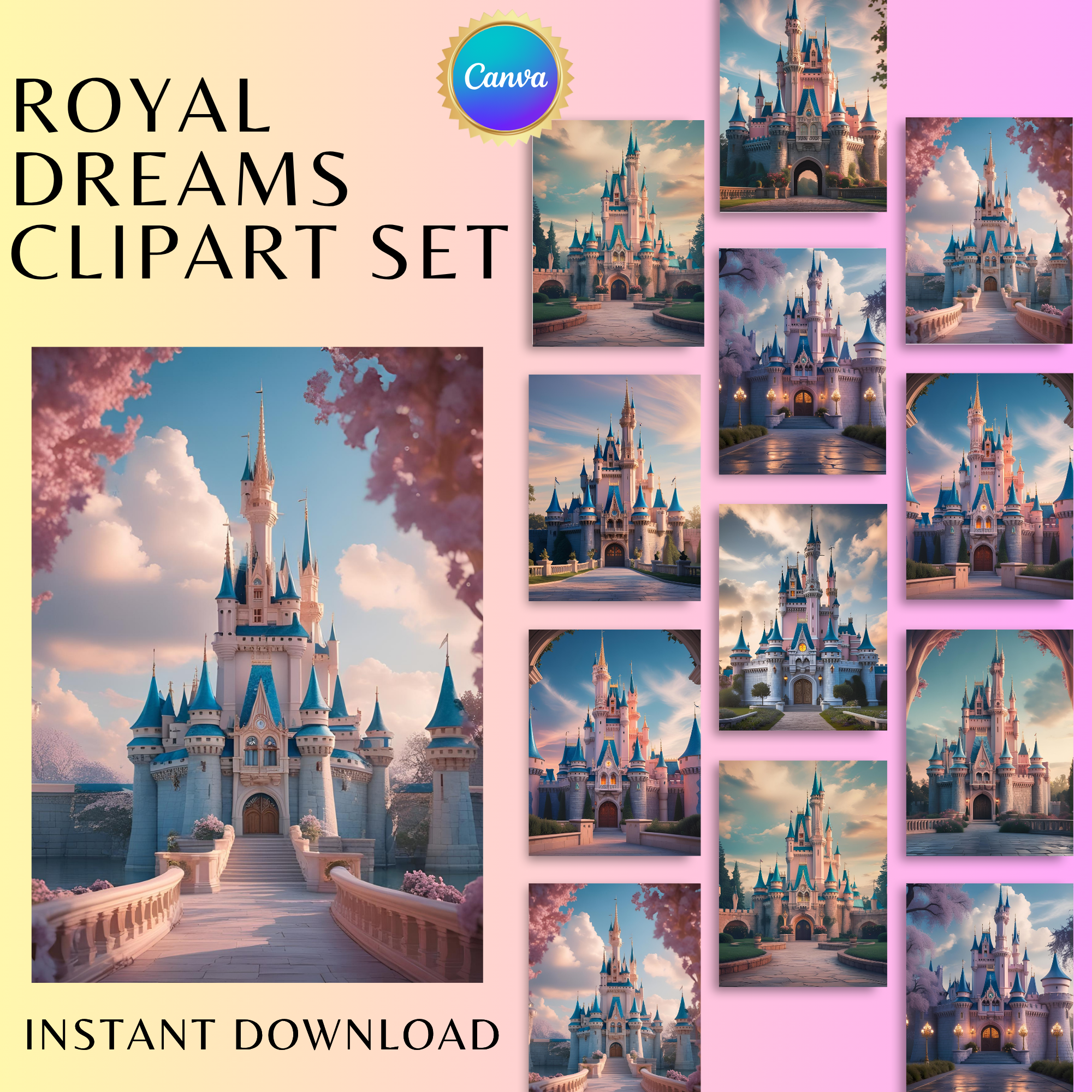 “Royal Dreams Clipart Set”