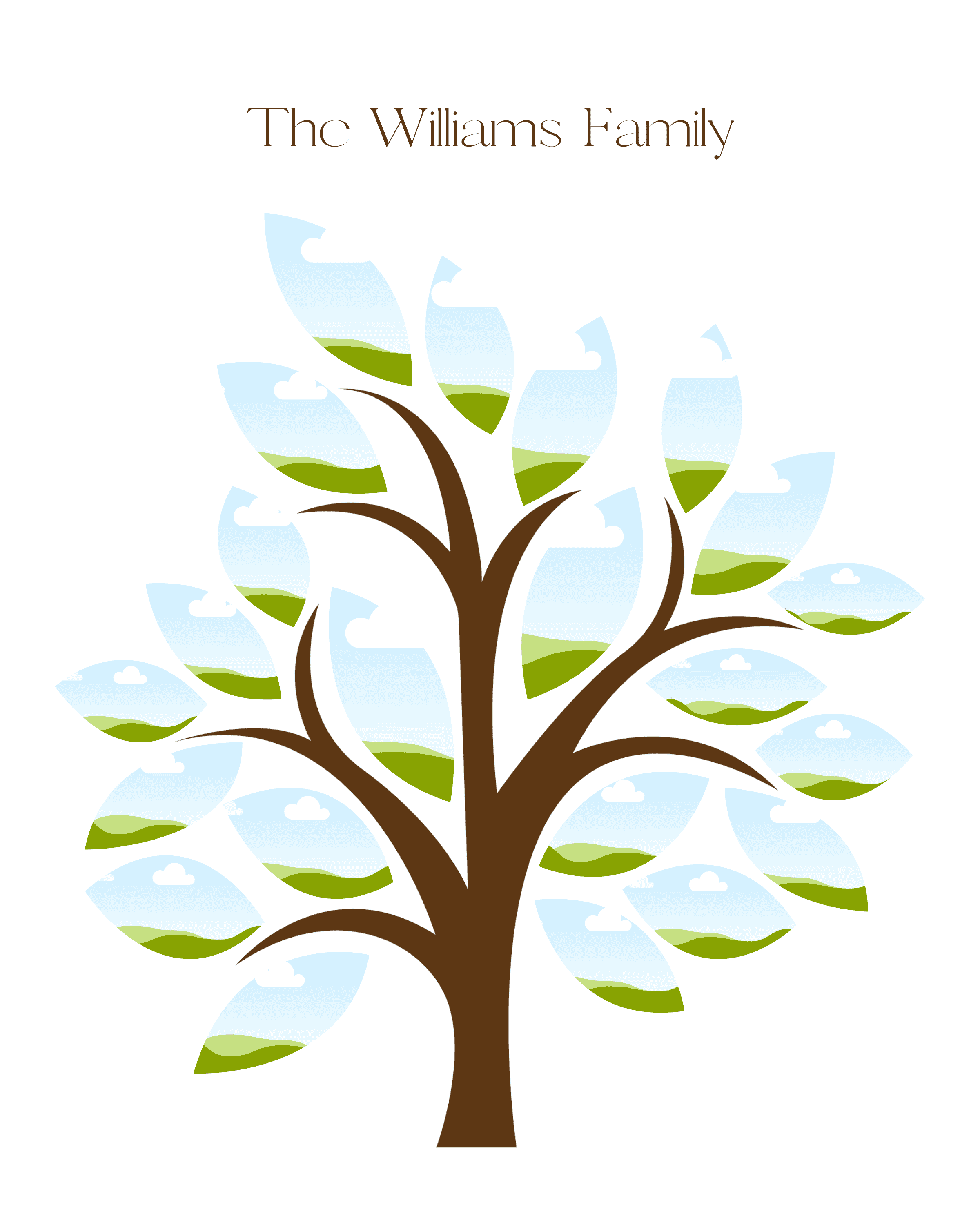 Rooted in Love -Family Tree Frame Template 