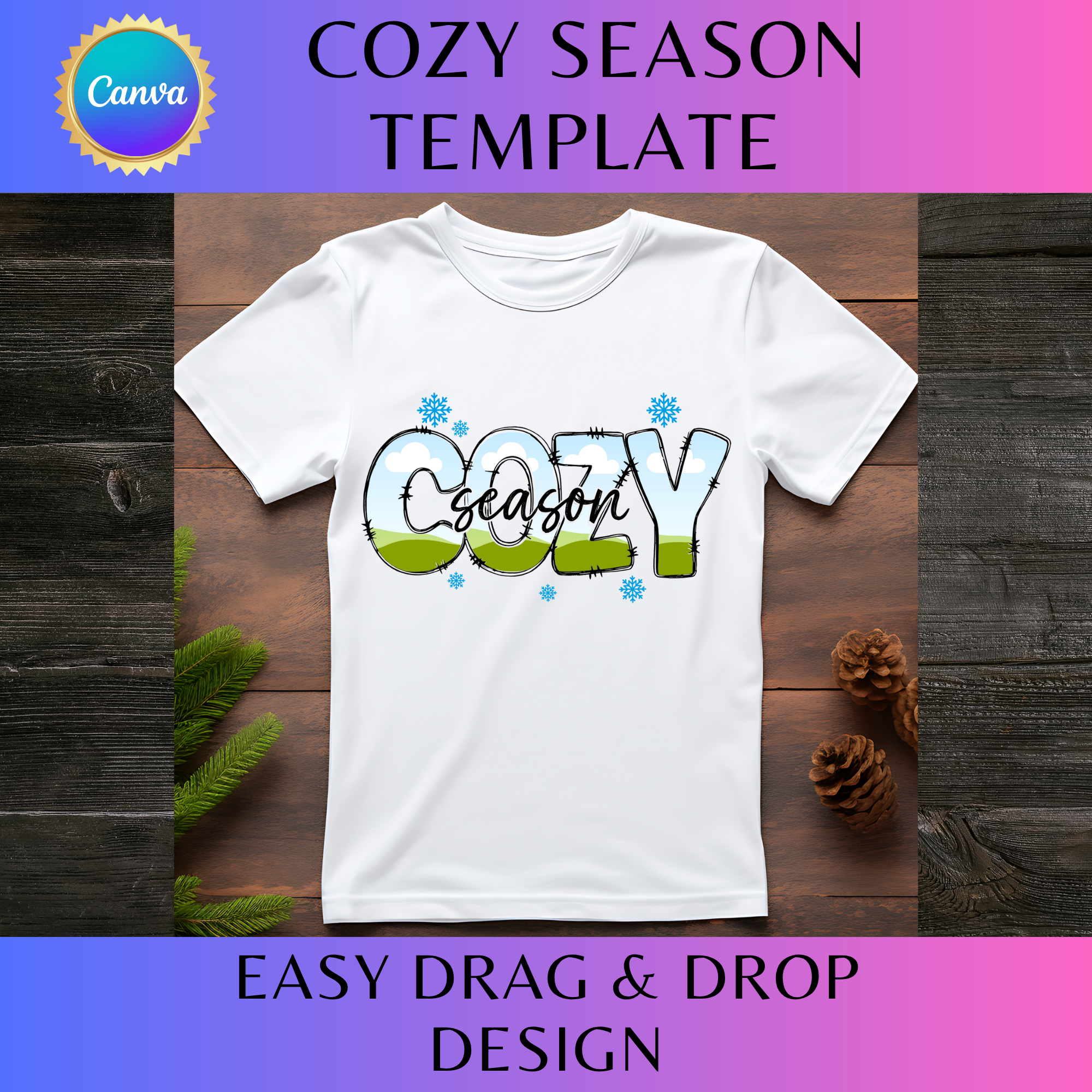 Cozy Season Frame Template