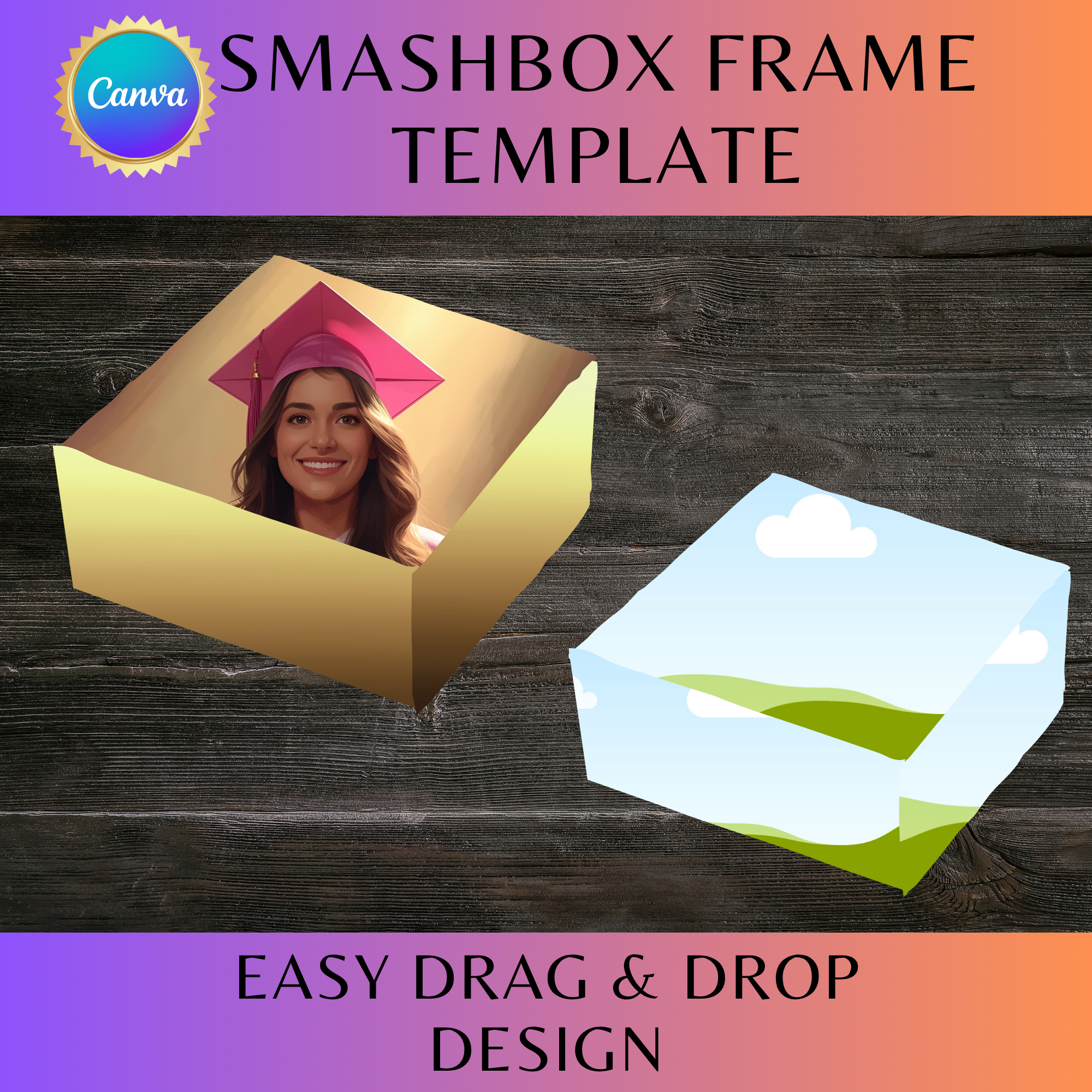 SmashBox Frame - Birthday Box Template