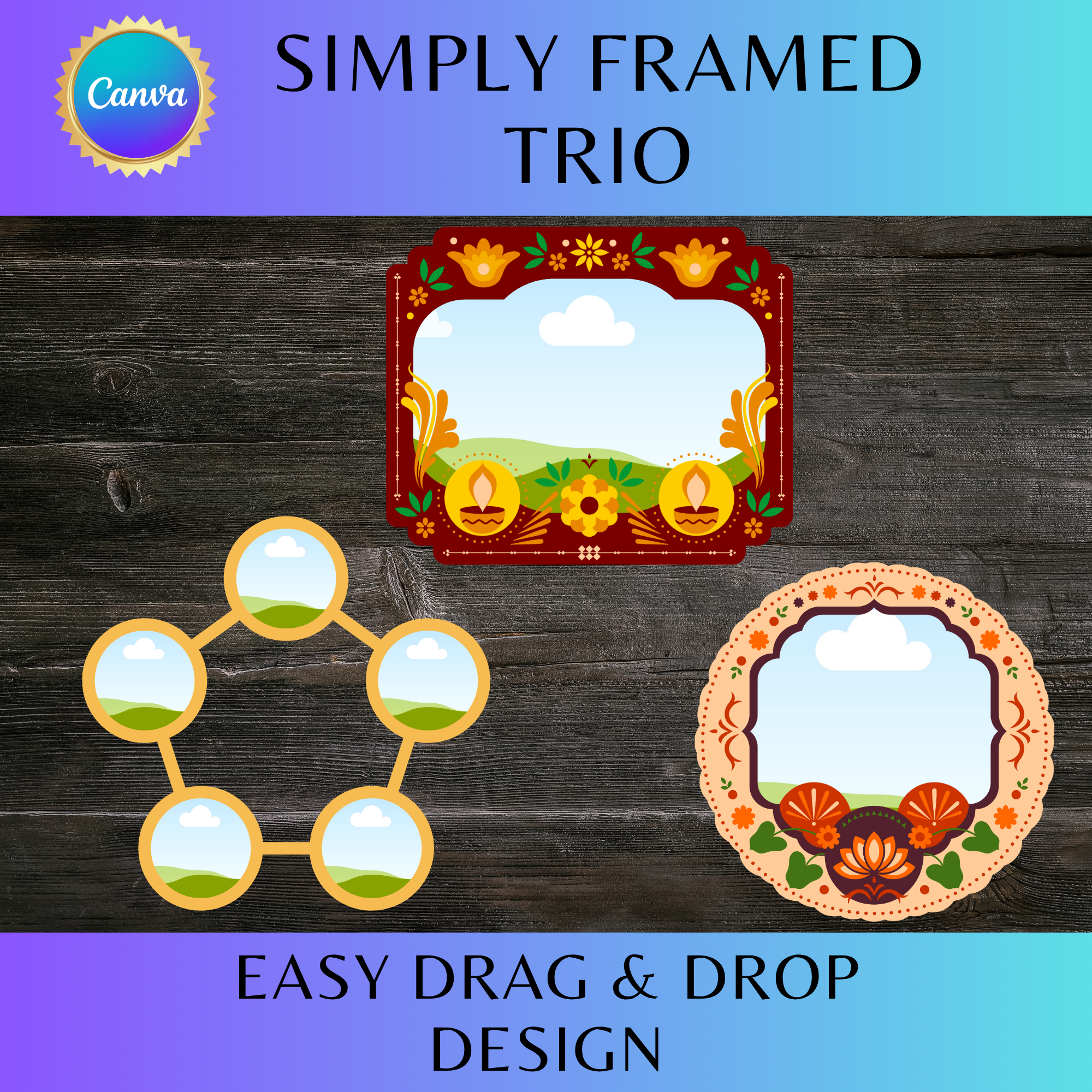 Simply Framed Trio