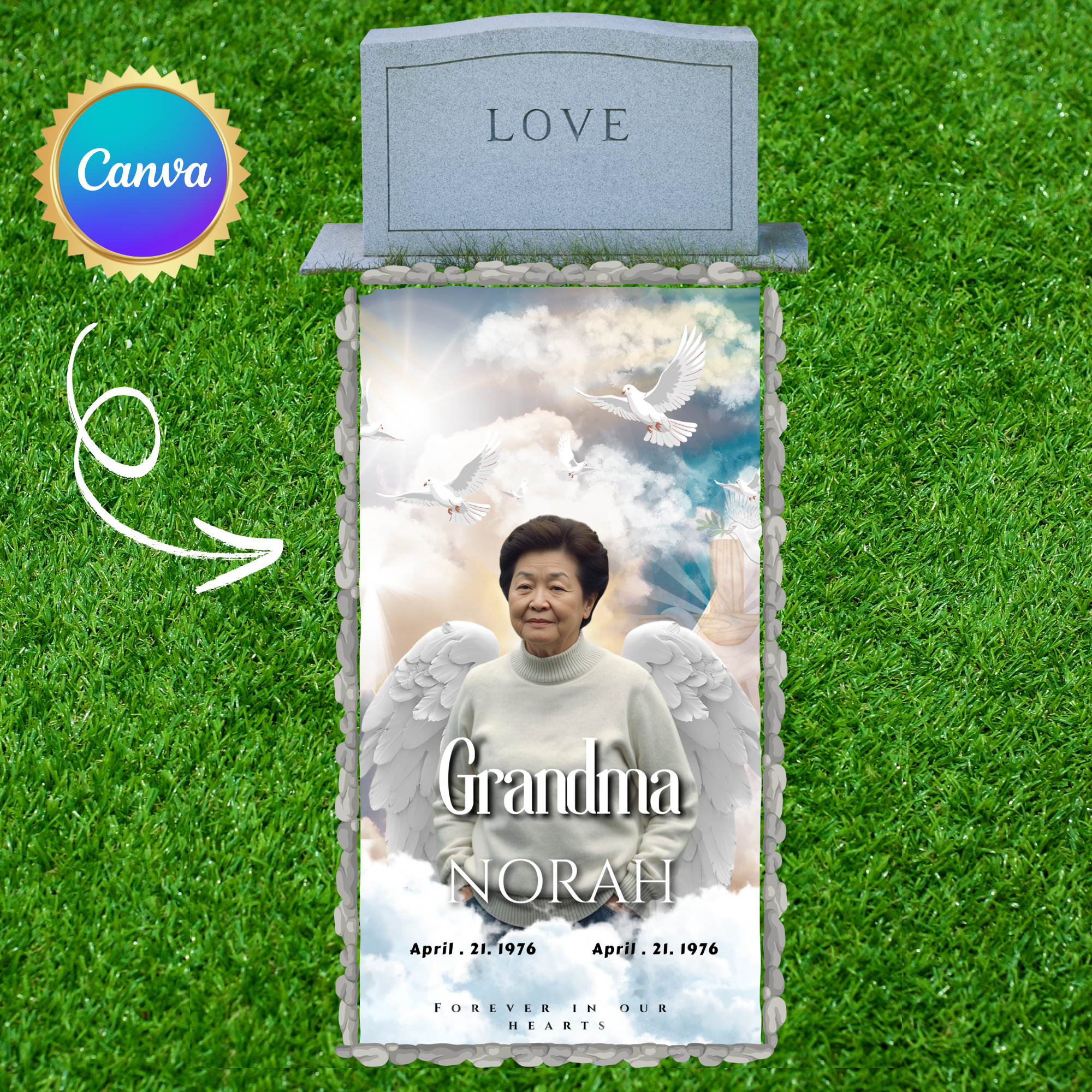 Memorial Grave Blanket 