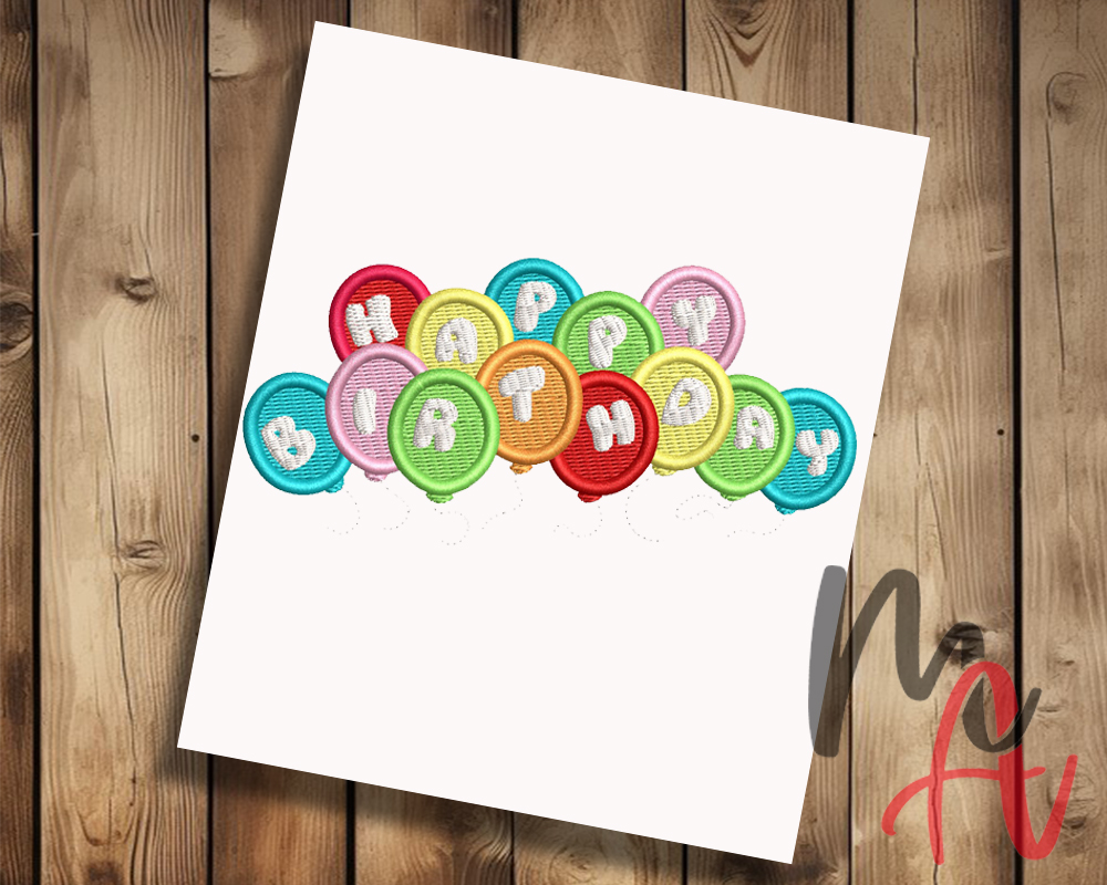 happy birthday balloons