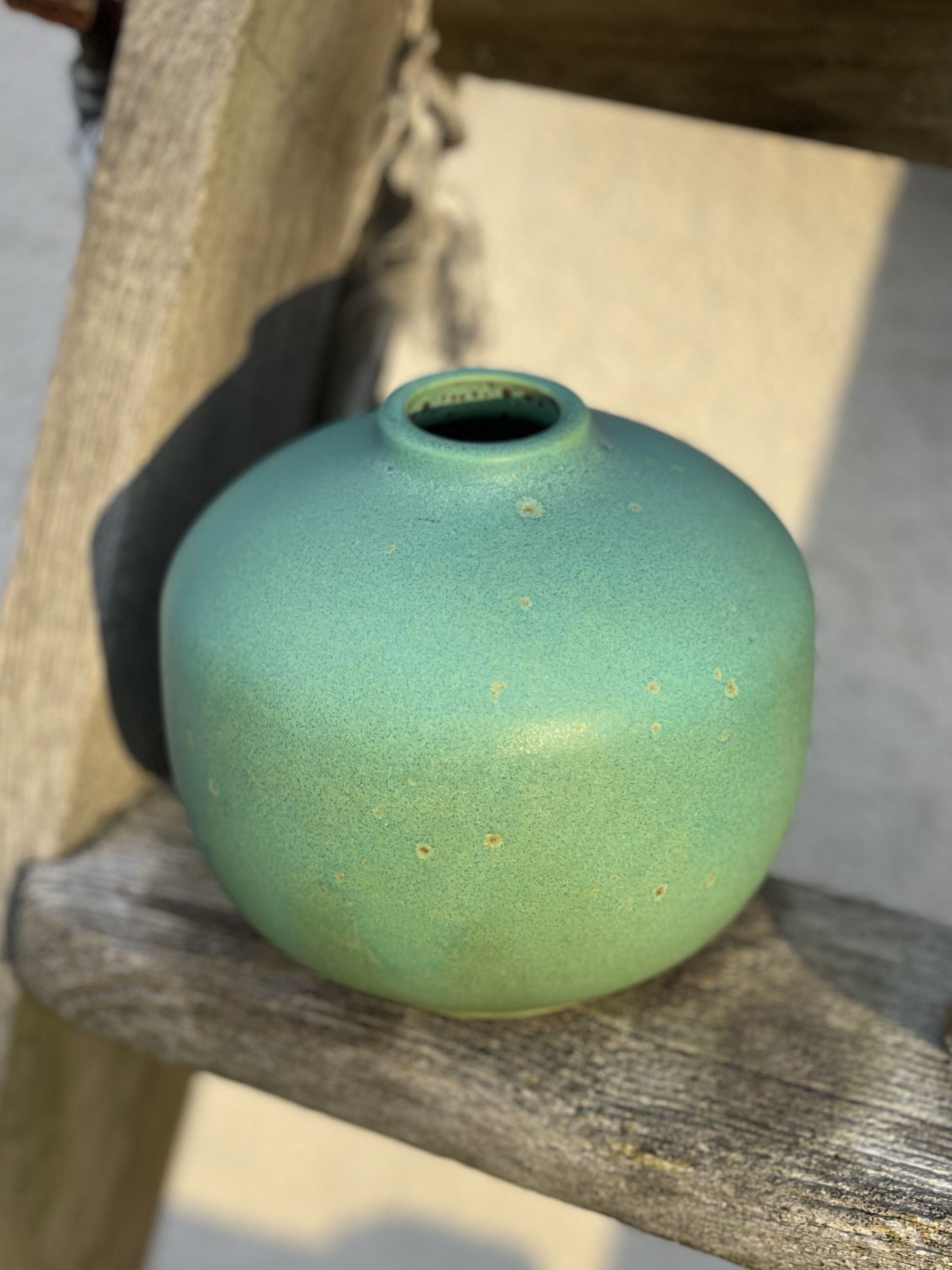 Petit vase turquoise