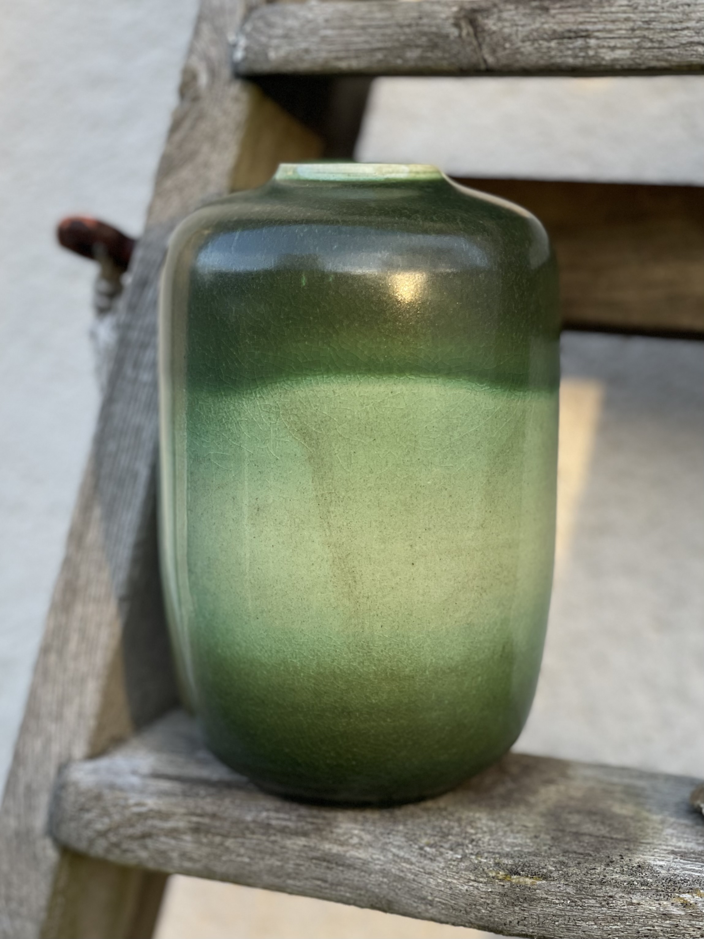 Vase vert mousse
