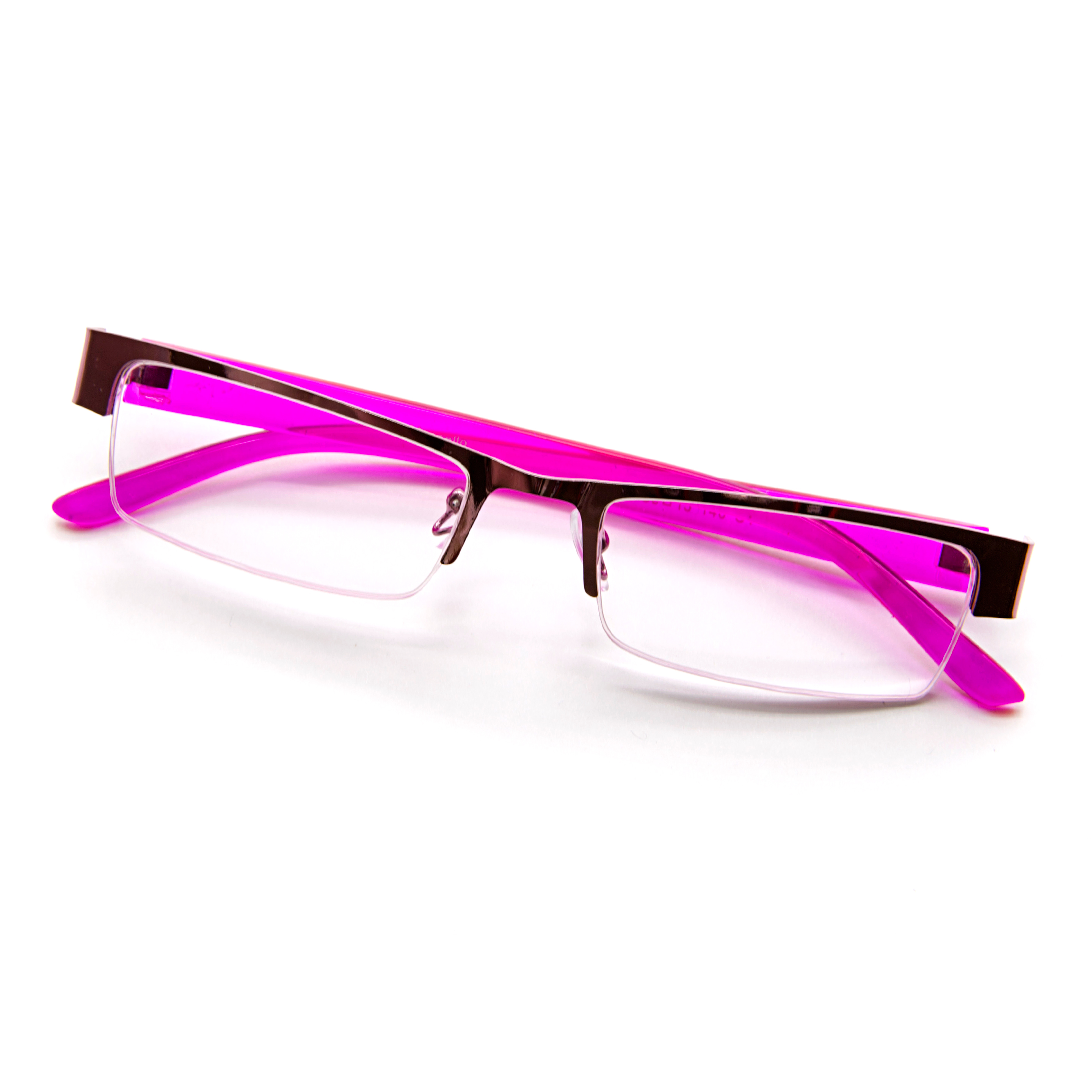 Pink-frame glasses