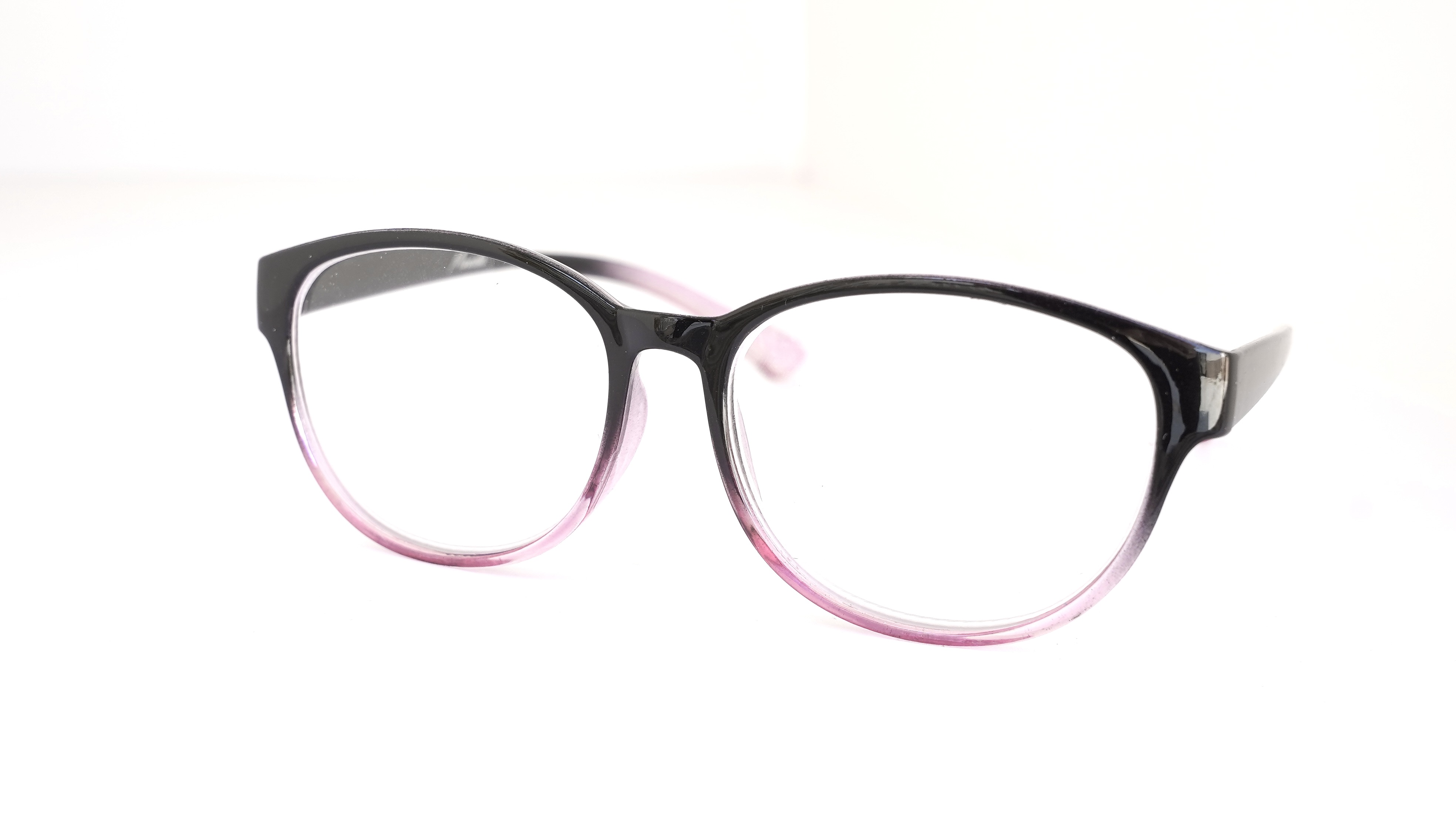 Black-pink black-blue reading glasses