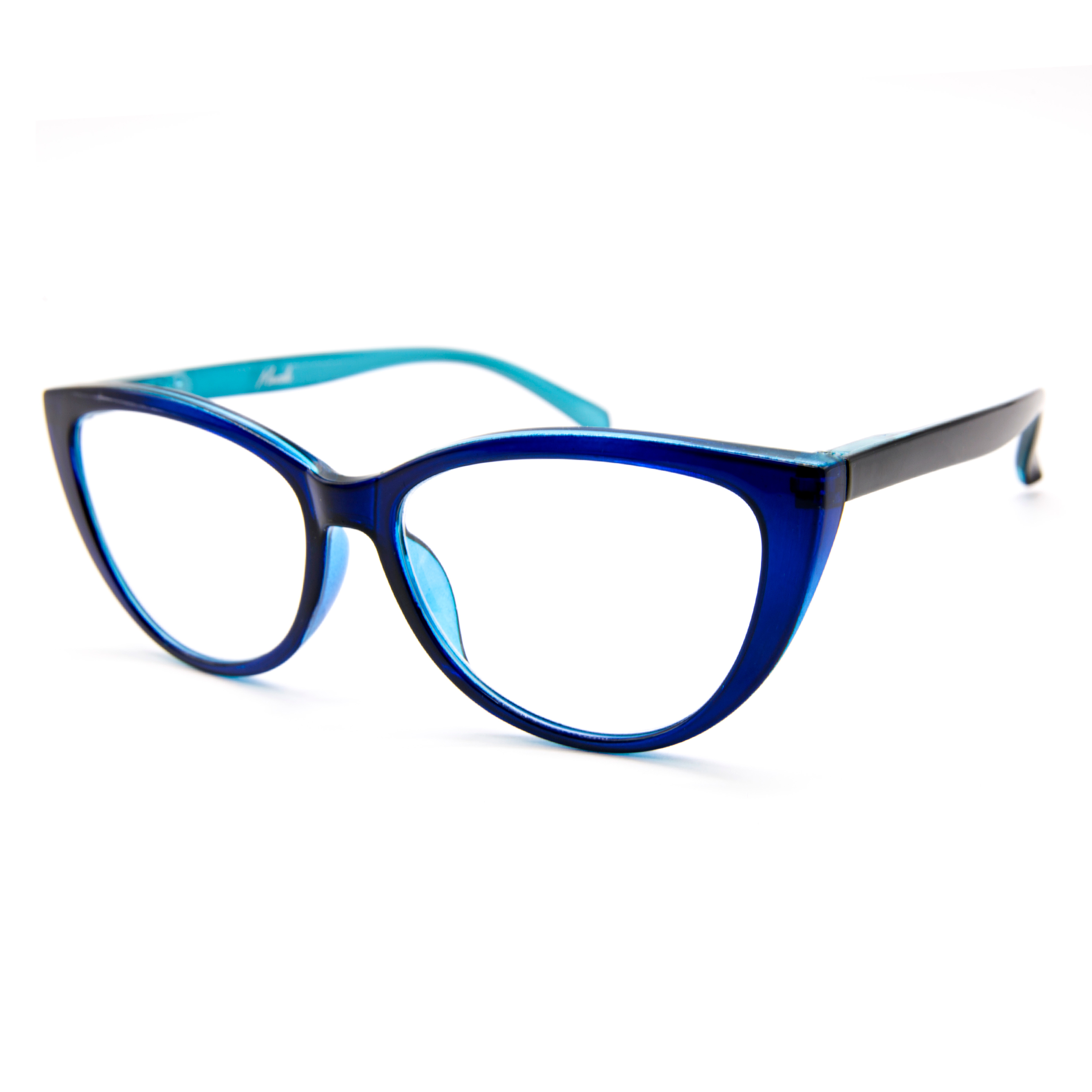 Blue Cat-Eye Glasses
