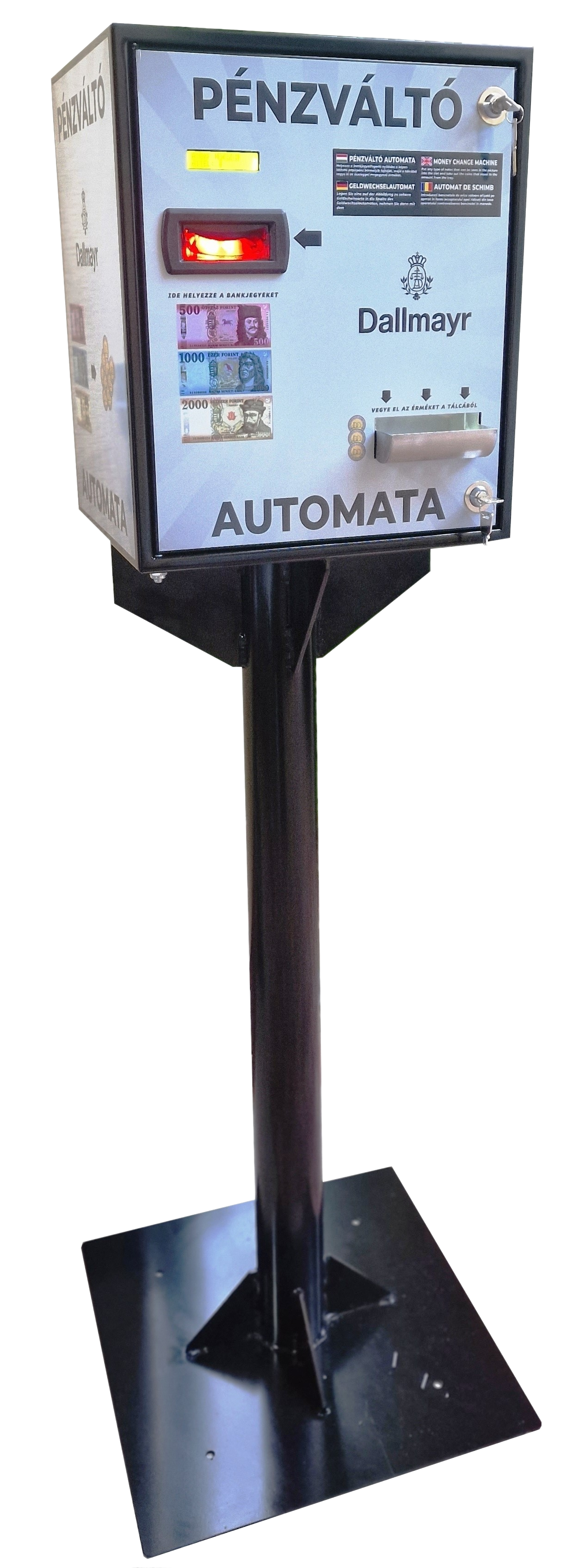 NTC-1200T talpon álló pénzváltó automata, 1 fajta érmét kezelő készülék