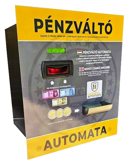 NTC-B1200  falba építhető pénzváltó automata,1 fajta érmét kezelő készülék full rozsdamentes kivitelben