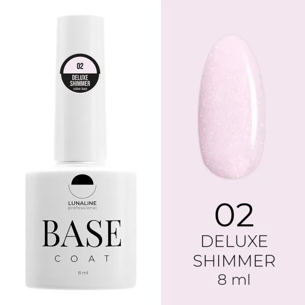 Lunaline Professional Rubberbase Coat Deluxe Shimmer 