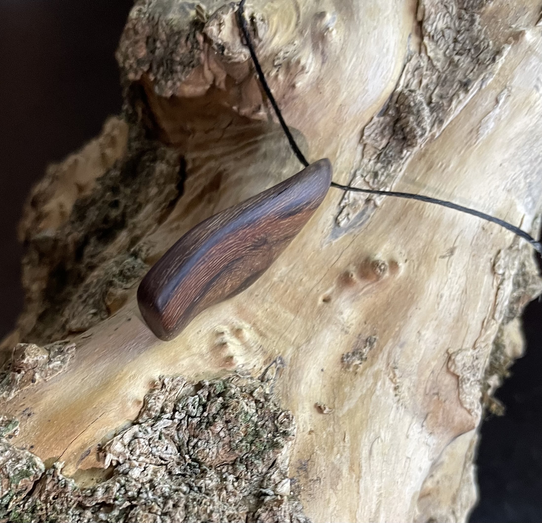 Collier ~ Suave Vino ~  { Bois Cep de vigne Bordelais } 