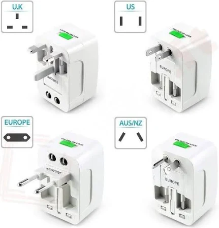 Kit da Viaggio composto da Bilancia per Valigia e Adattatore Universale per Prese di Corrente