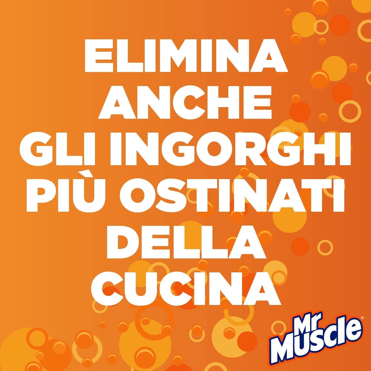 Mr. Muscle Disgorgante per Scarichi Granulare, Sicuro, il più Efficace - 250 gr