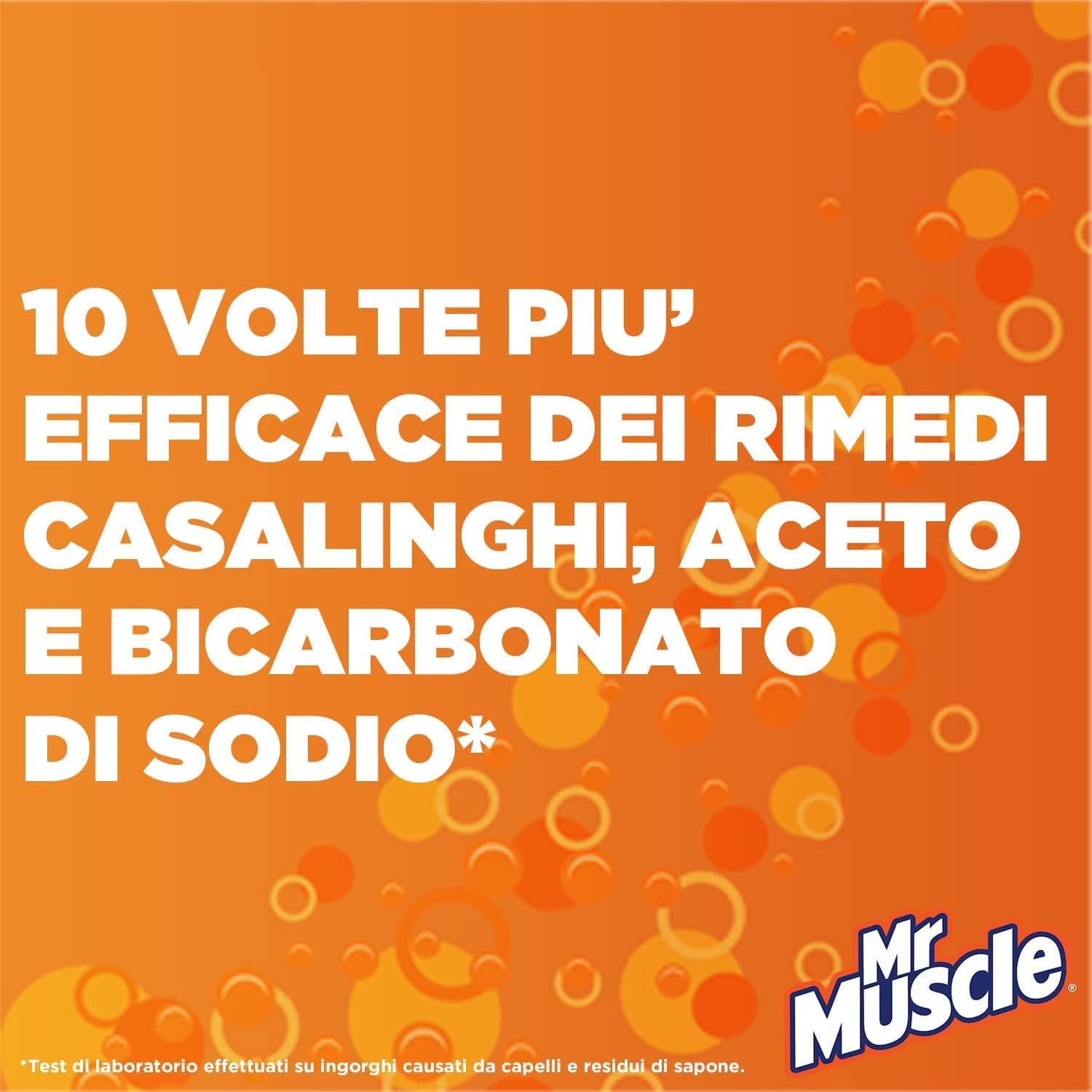 Mr. Muscle Disgorgante per Scarichi Granulare, Sicuro, il più Efficace - 250 gr
