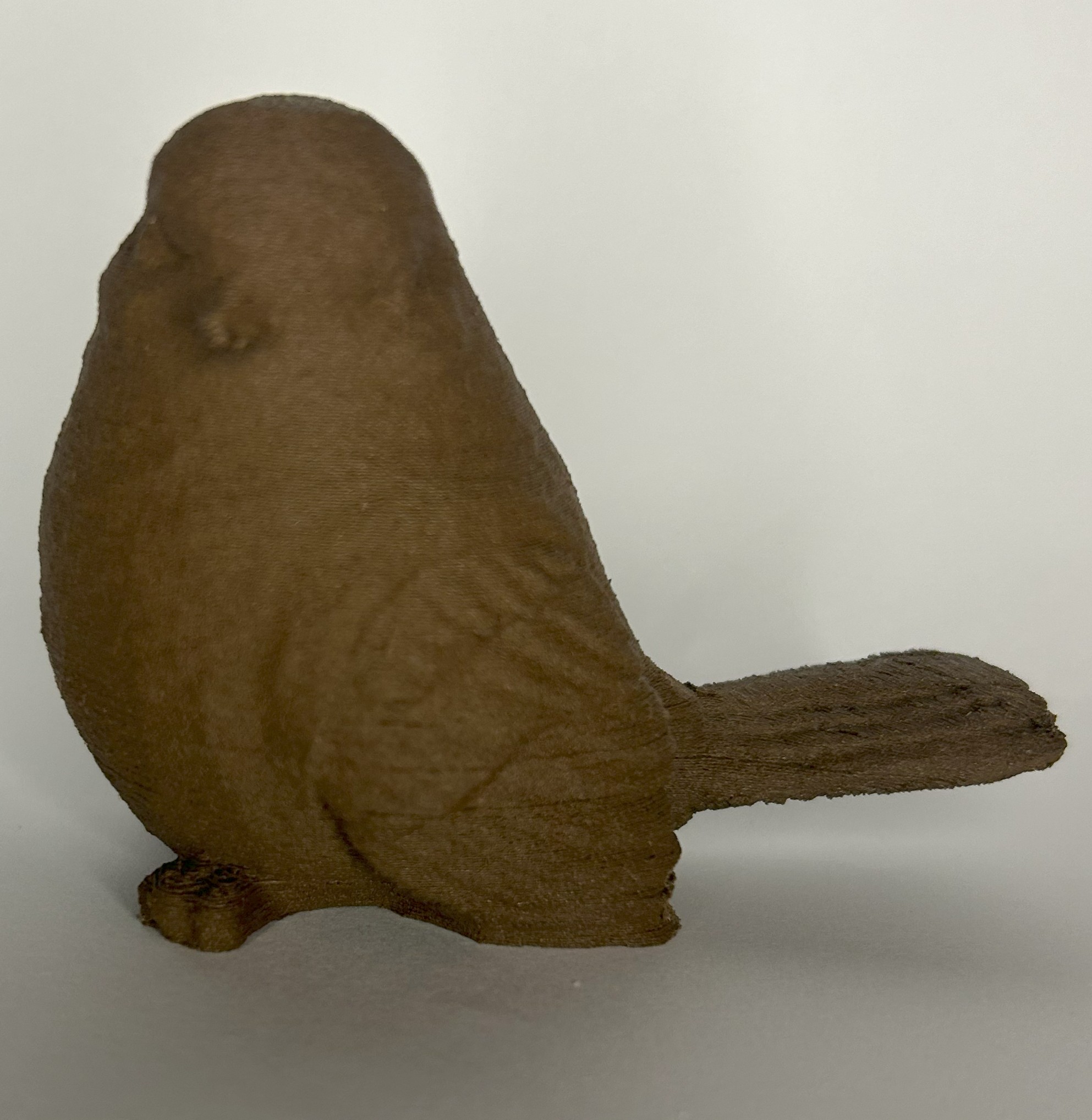 houten vogel set 2 stuks Licht en Donker hout