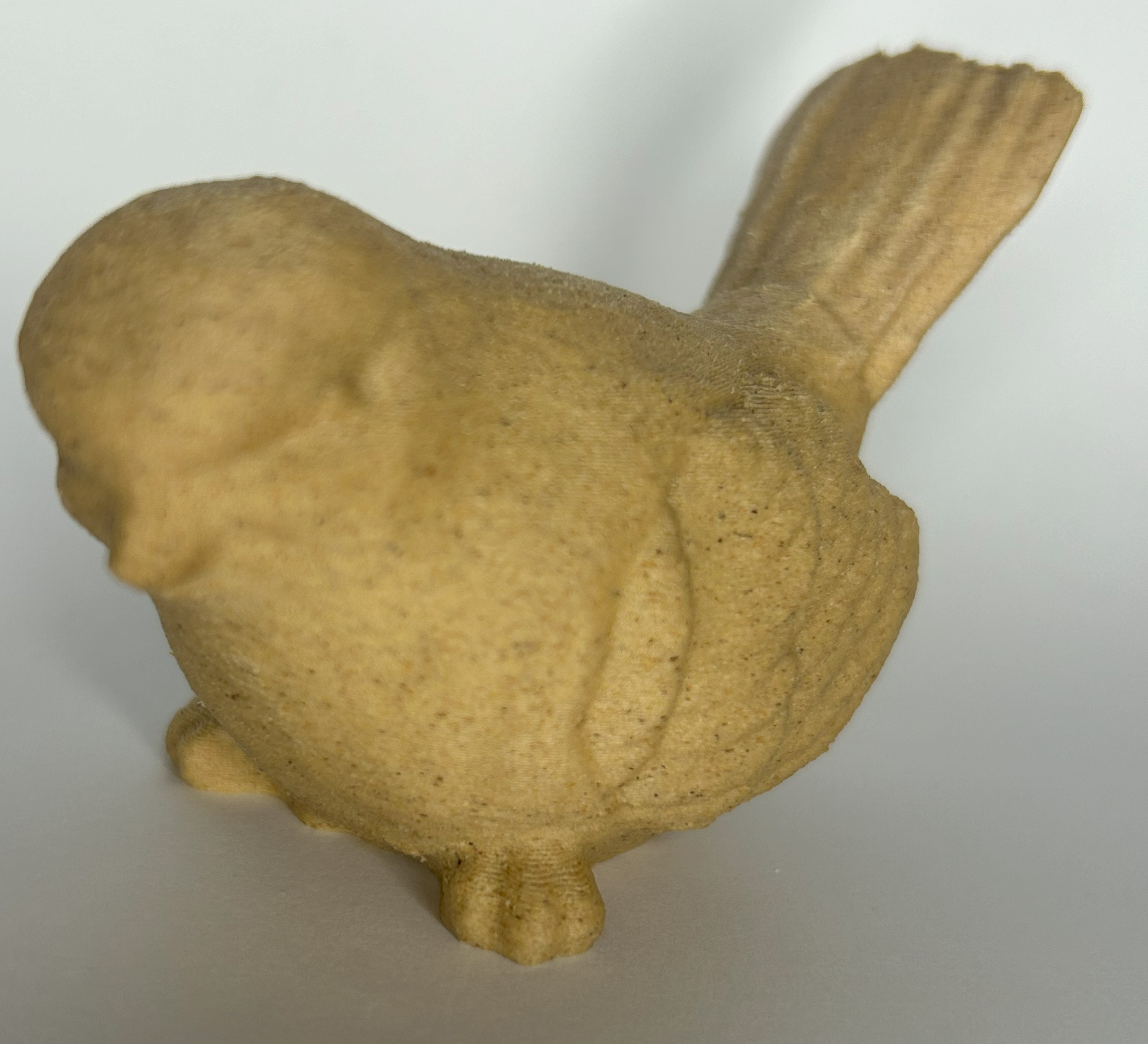 houten vogel set 2 stuks Licht en Donker hout