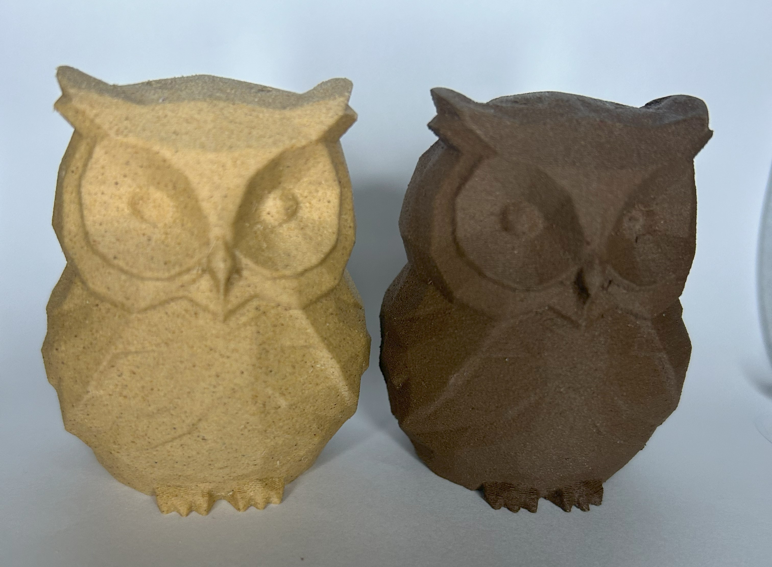 houten uiltje Licht en Donker hout 