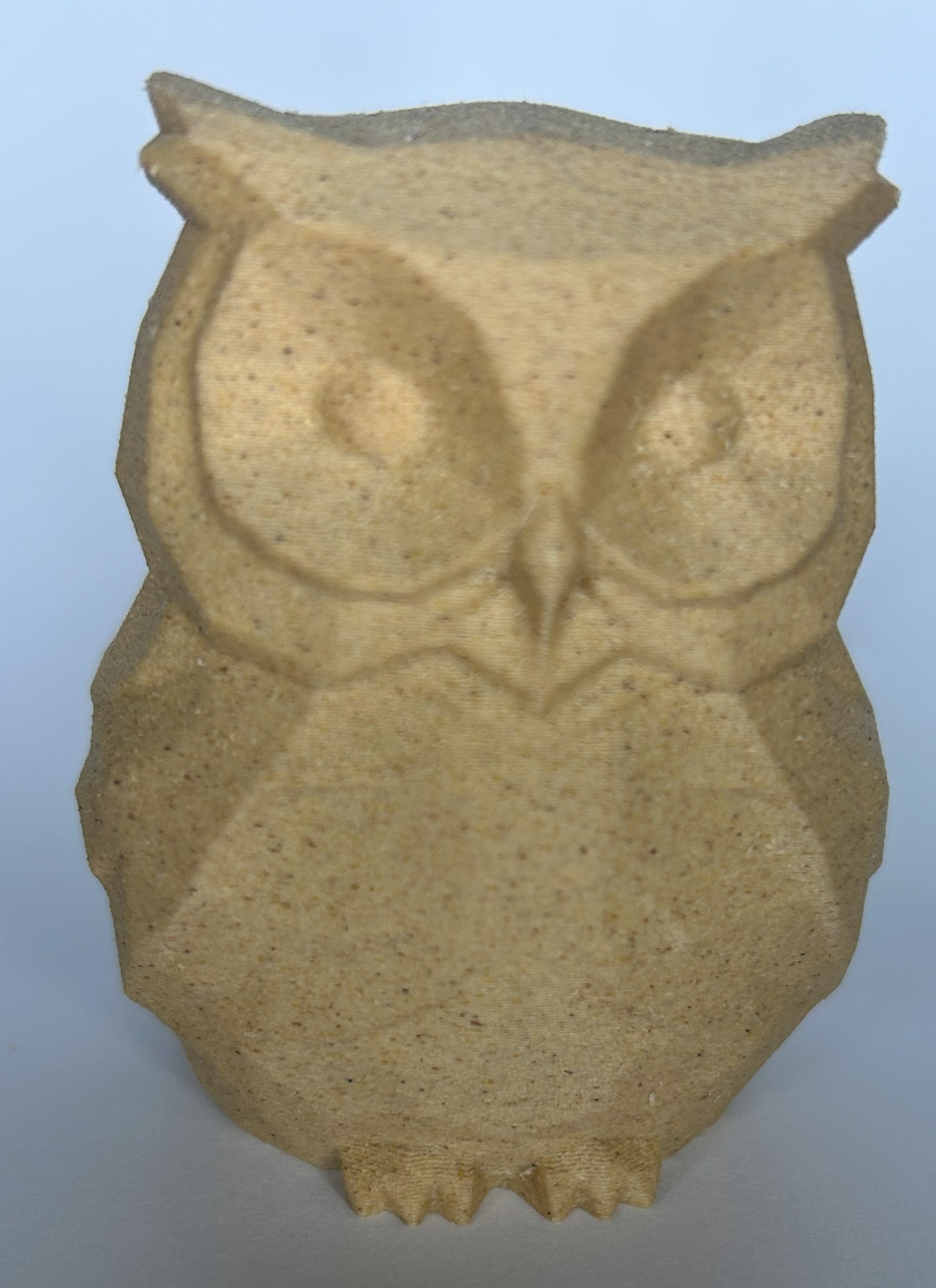 houten uiltje Licht en Donker hout 