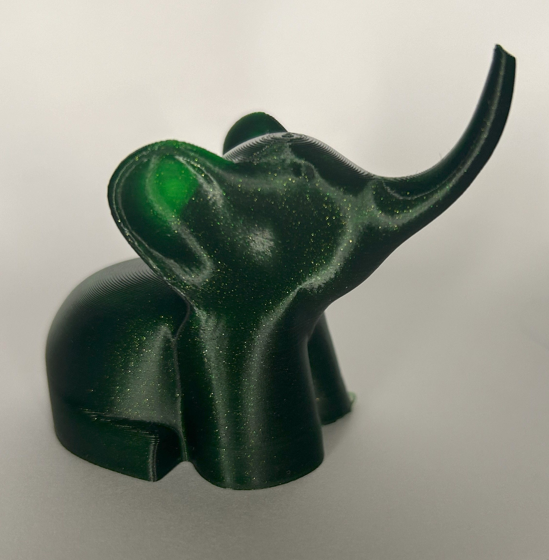 Olifantje kunststof Groen en Blauw