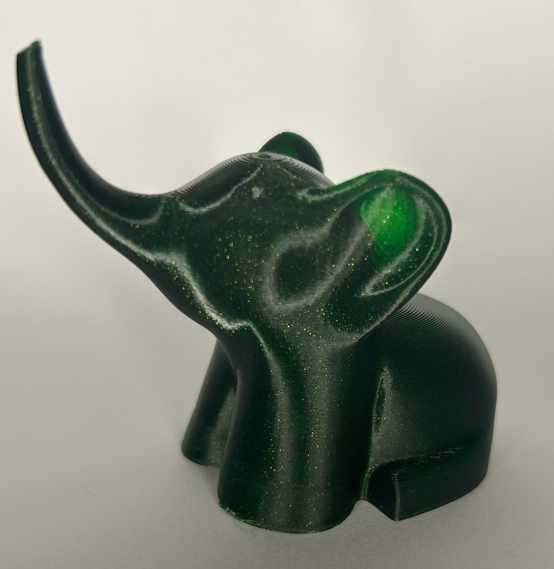 Olifantje kunststof Groen en Blauw