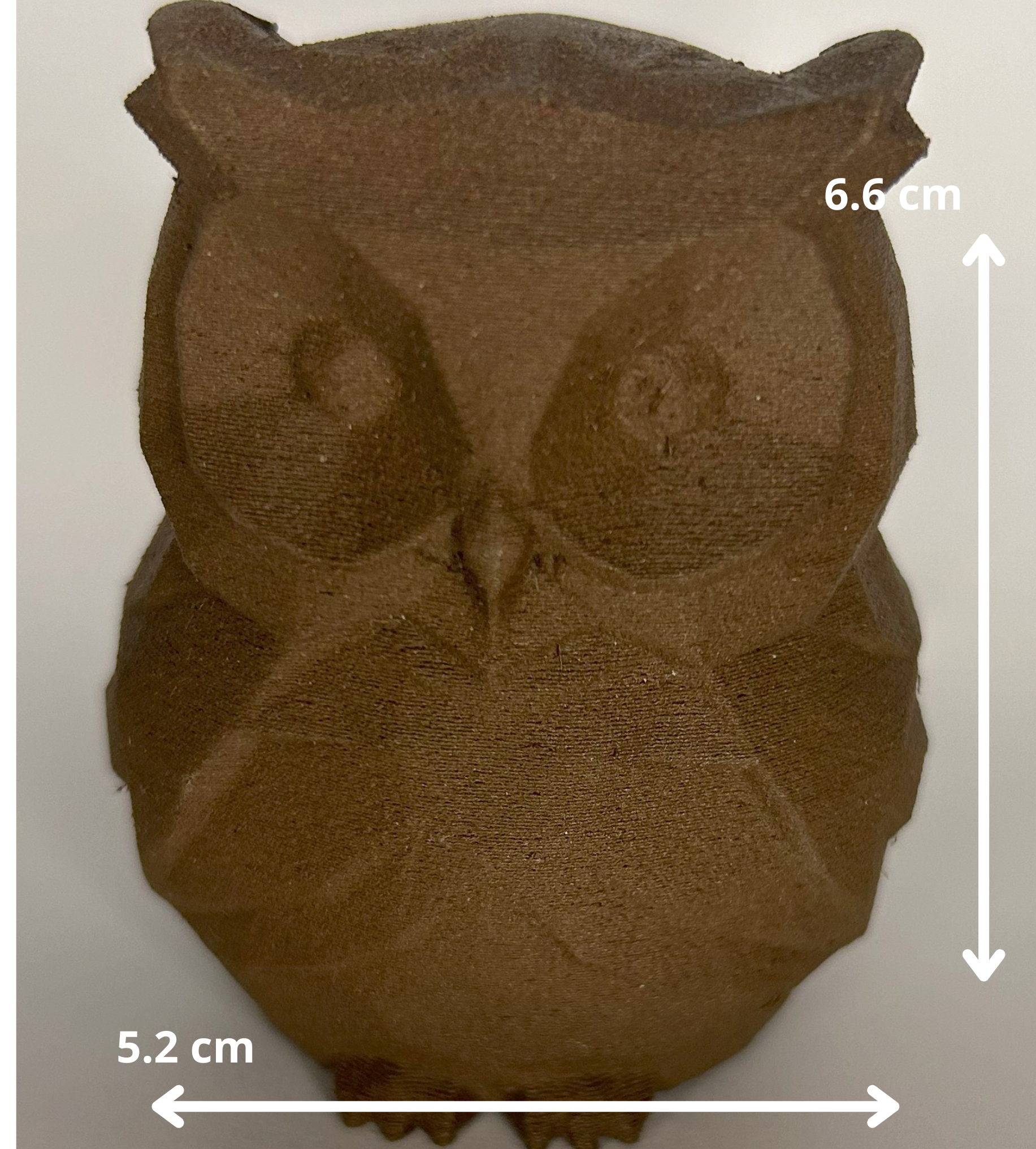 houten uiltje Licht en Donker hout 
