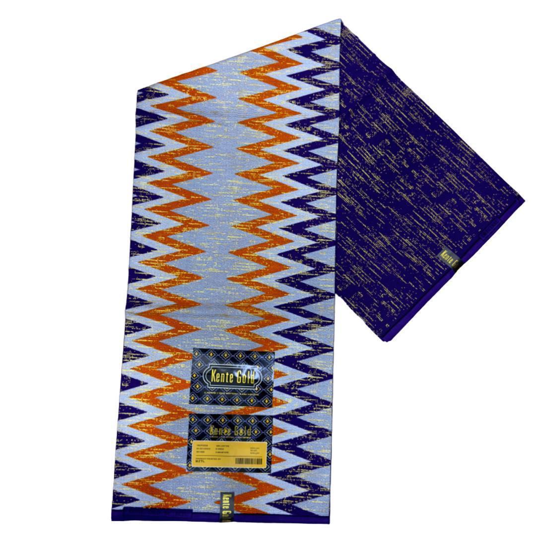 Kente Gold 13- patterned and plain