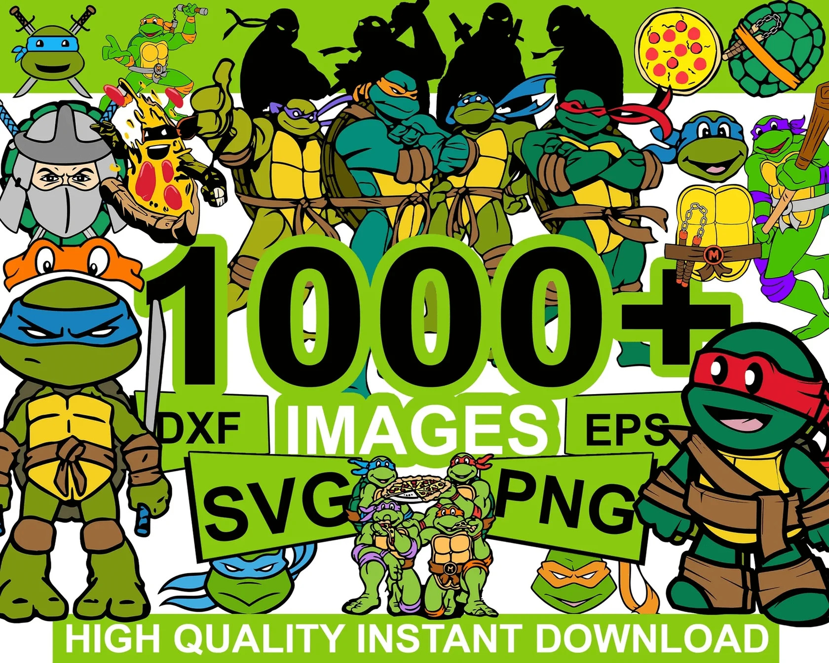1000 files Ninja Turtles svg , Digital Download