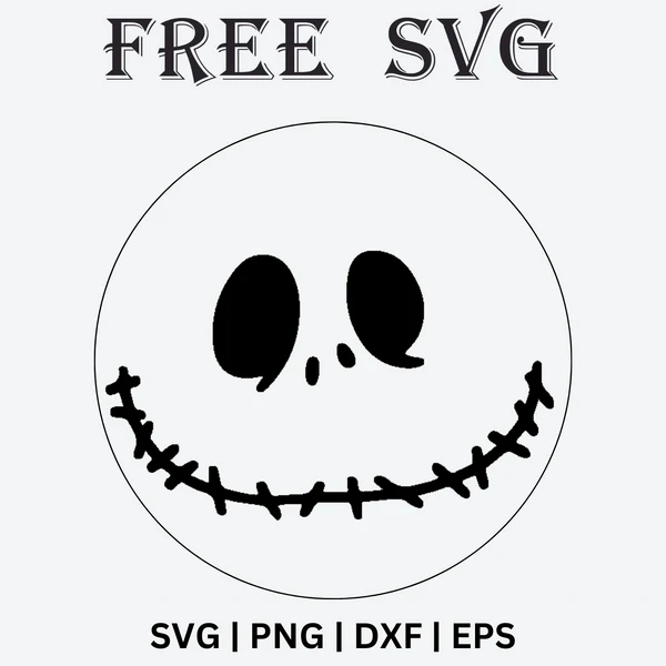 Free Ghost Jack Skellington Halloween Keychain SVG & PNG Files - Perfect for Cricut, Silhouette, and More!