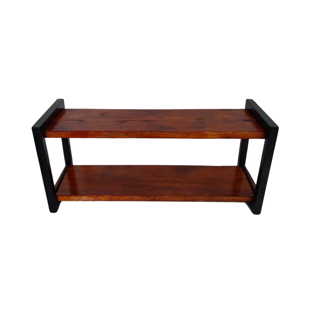 Prateleira Modelo Industrial Em Madeira E Metal