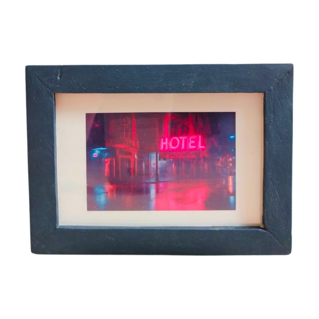 Quadro Decorativo Albergo Neon