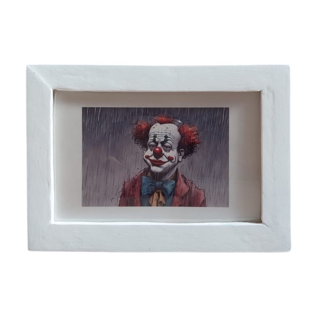 Quadro Decorativo Pagliaço sotto la pioggia