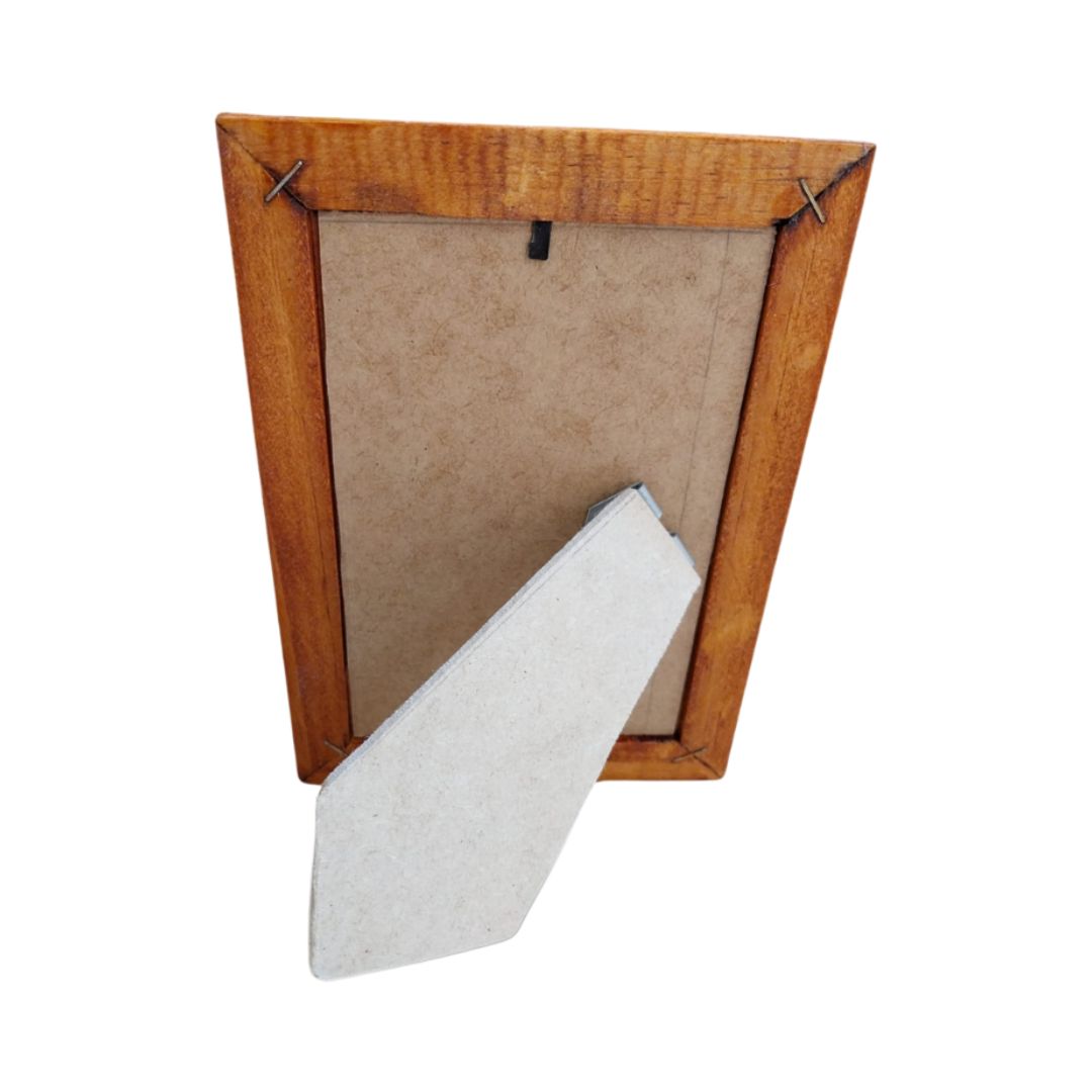 Porta Retrato em Madeira e Acetato