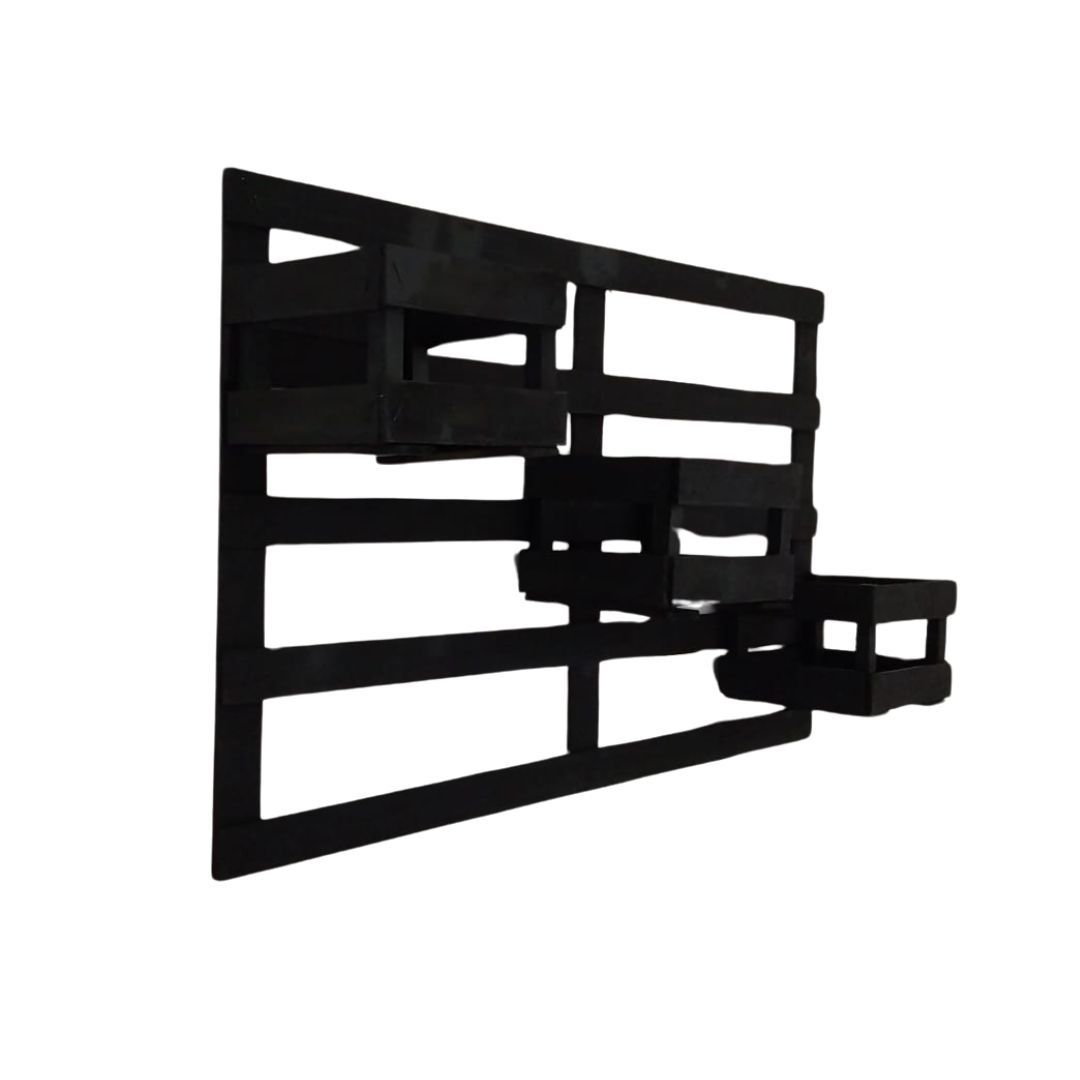 Painel De Madeira Floreira Suporte Parede Suspenso