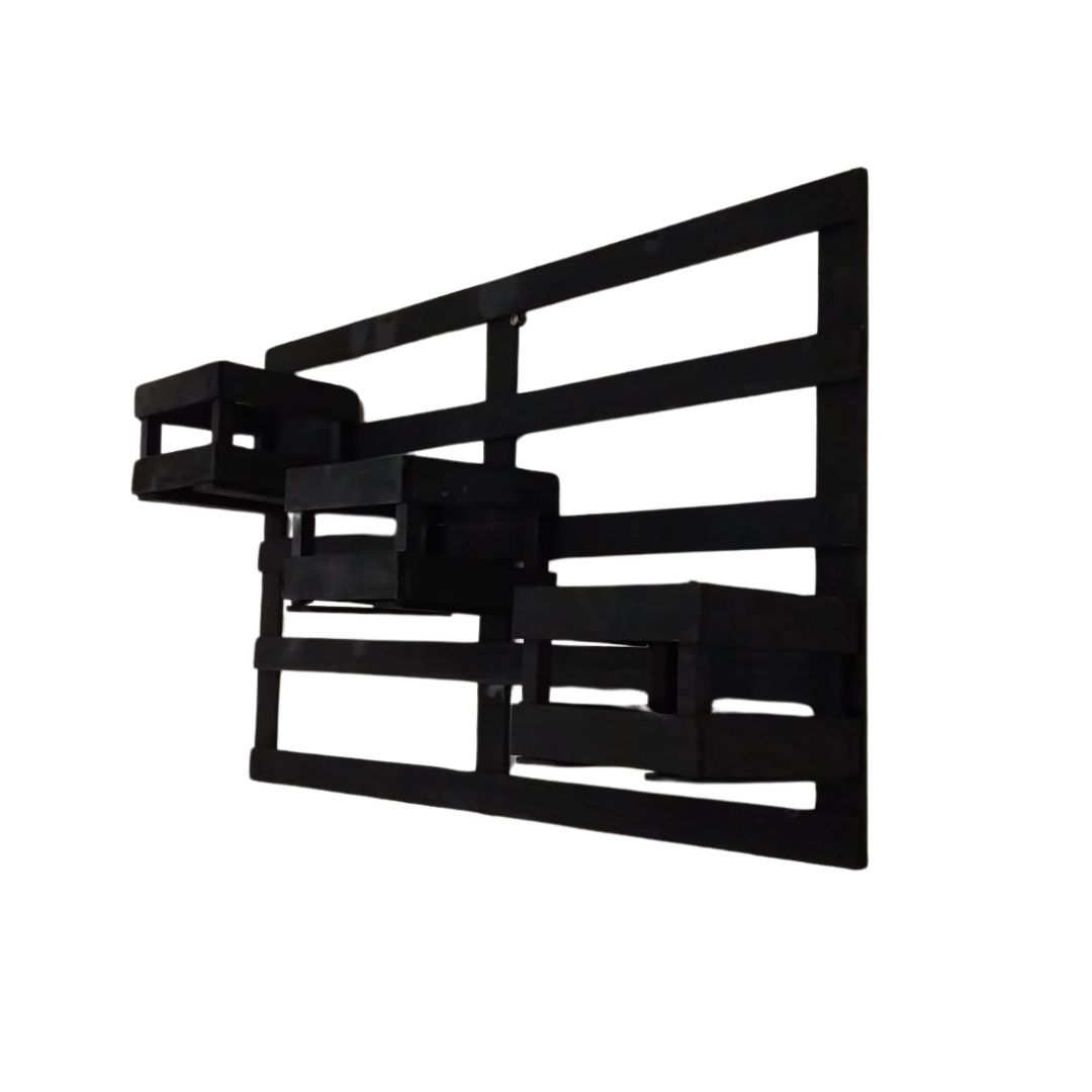 Painel De Madeira Floreira Suporte Parede Suspenso