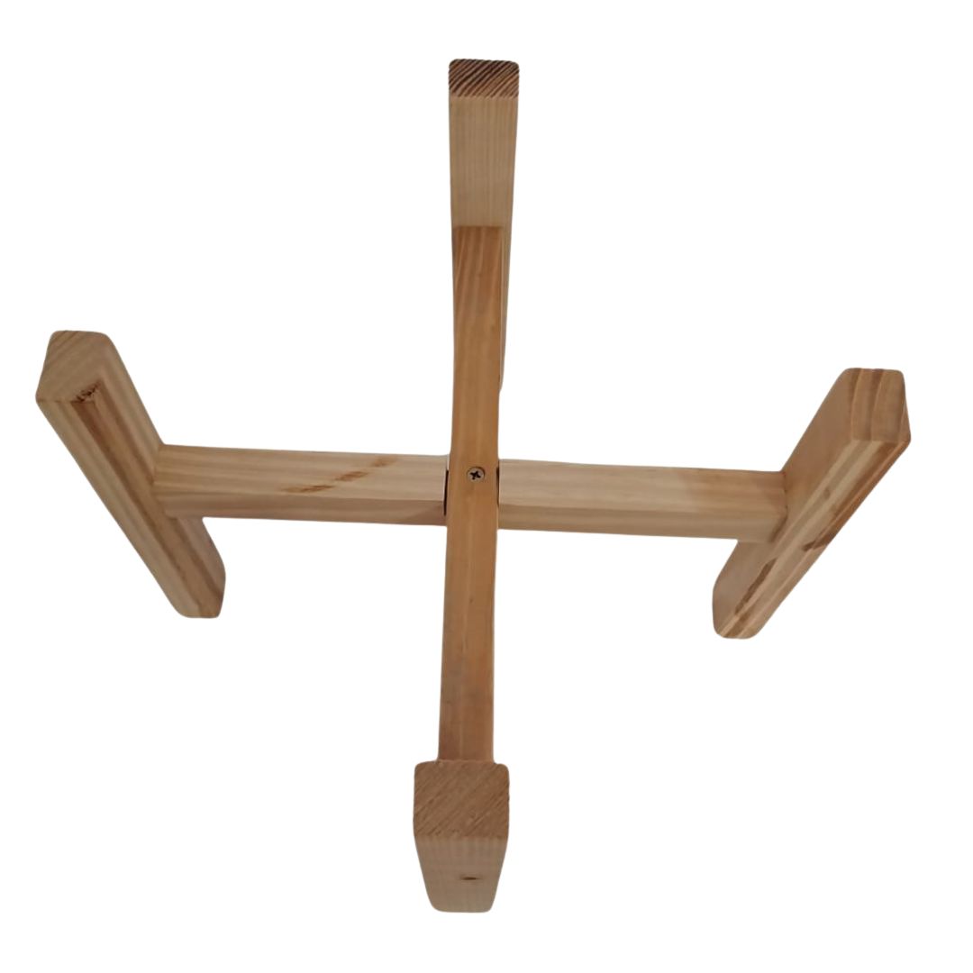 Suporte Para Vaso De Planta Para Chão Em Madeira