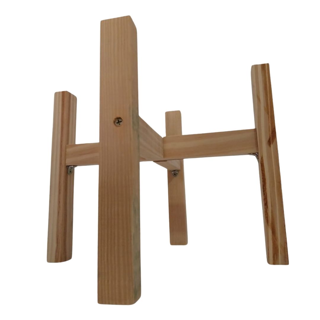 Suporte Para Vaso De Planta Para Chão Em Madeira