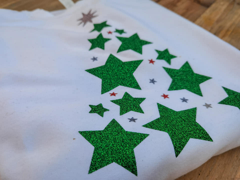 Festive White Sweatshirt