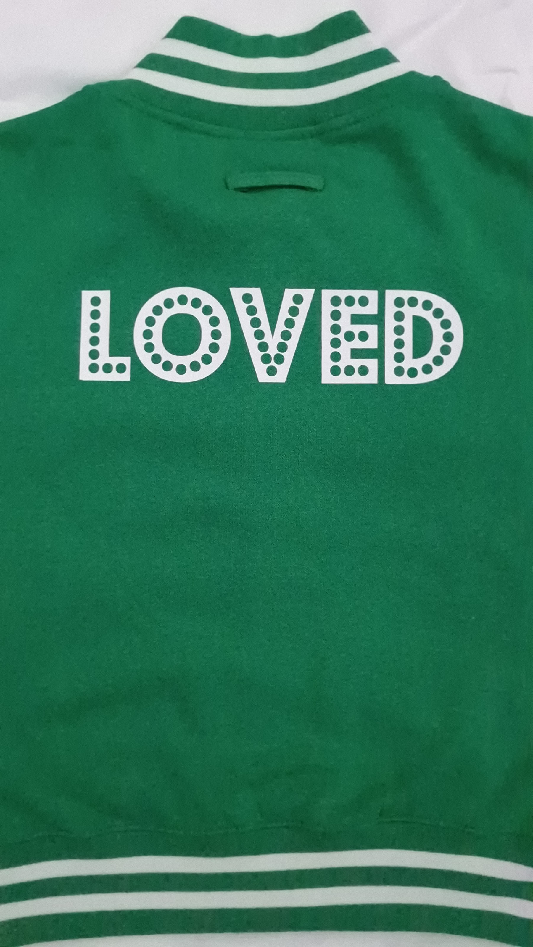 Green and White Varsity Jacket